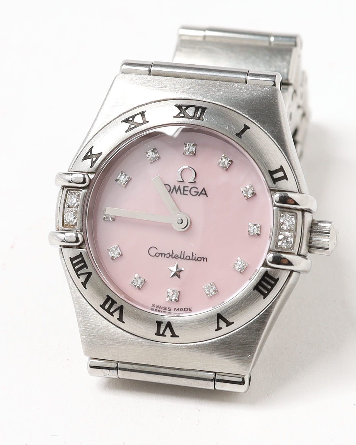 Omega Lady-constellation 22,5mm Ref 1567.66 Full Set 1998 Watch In Metallic