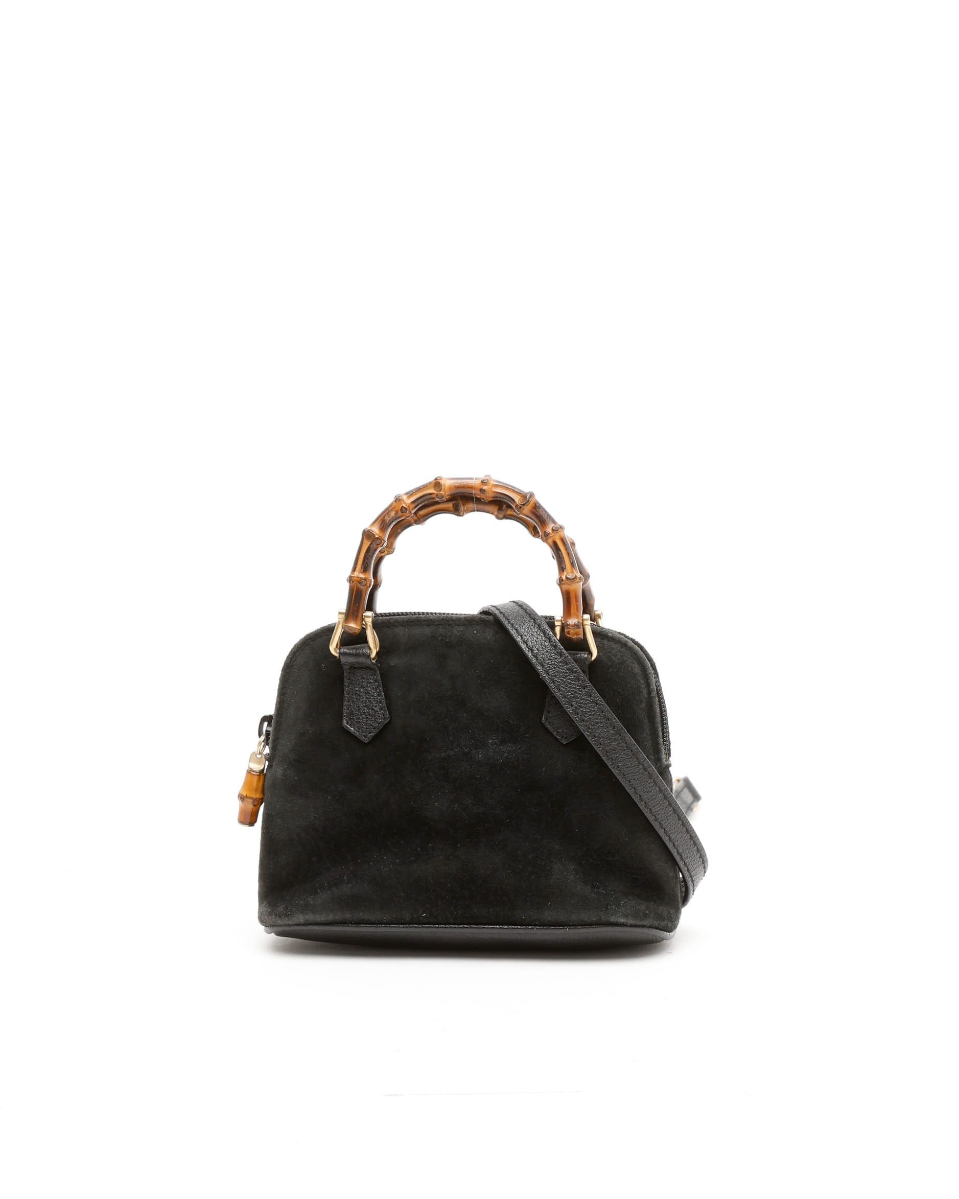 Gucci Bamboo Suede Mini Handbag