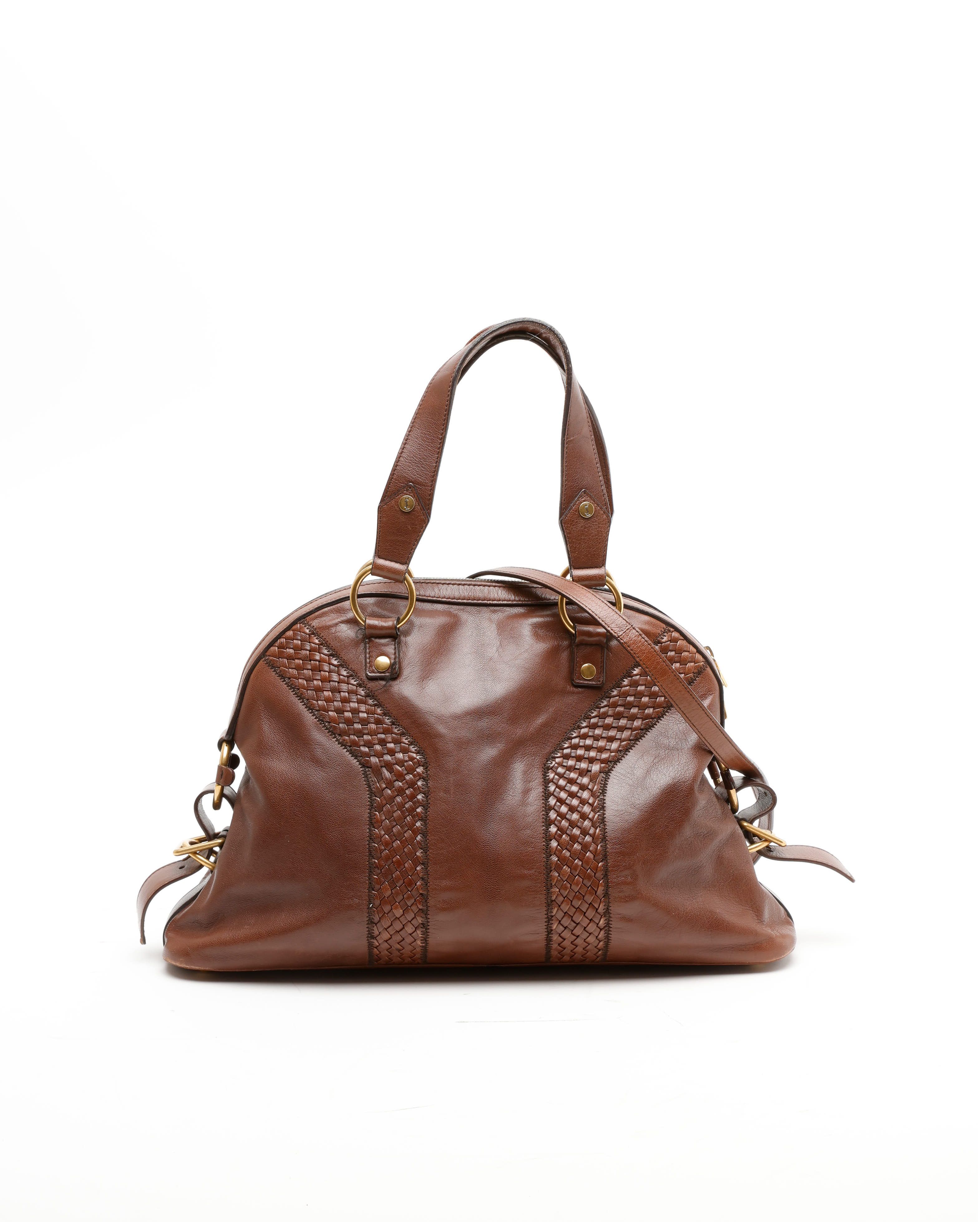 Saint Laurent Yves Muse Bag In Brown