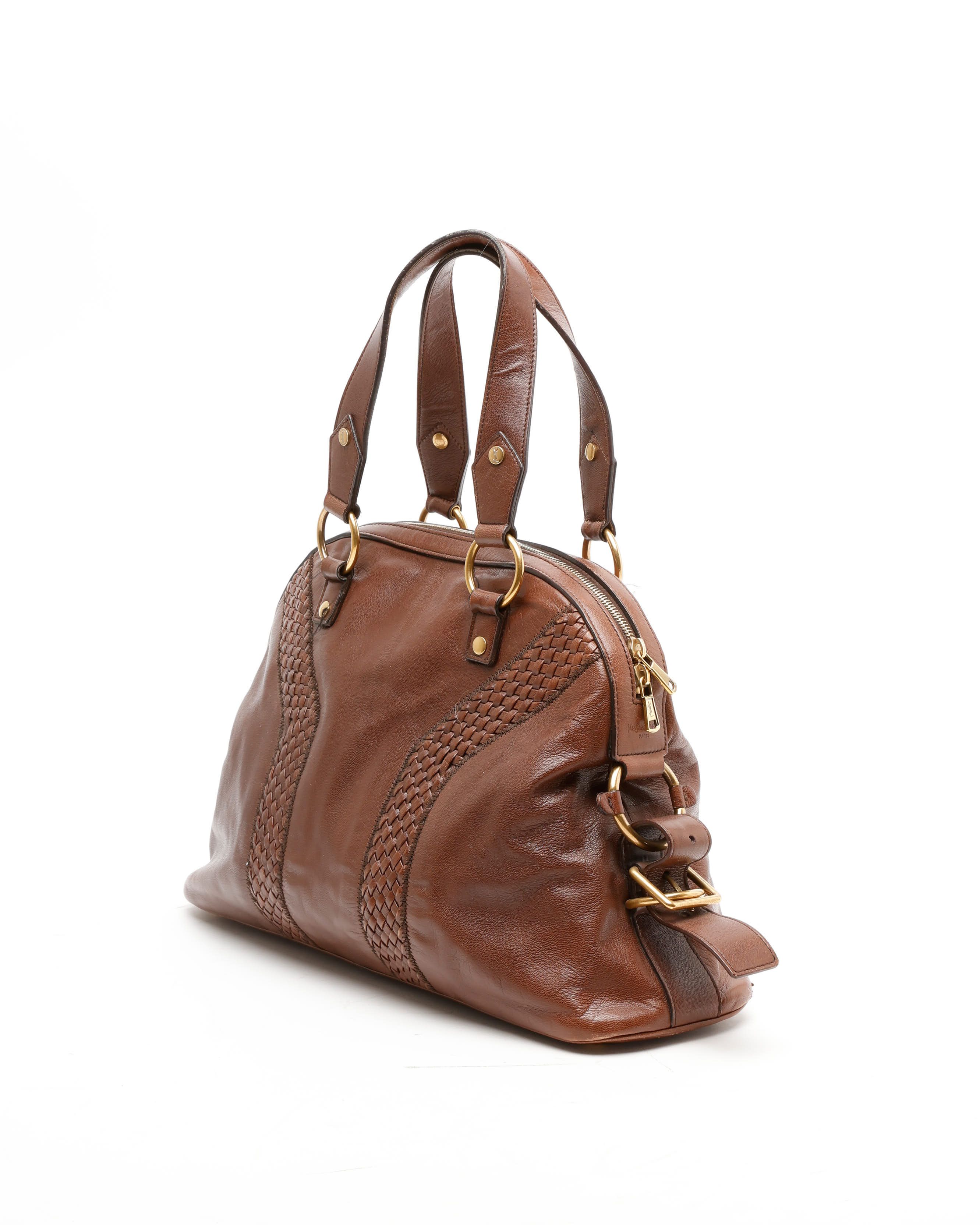 Saint Laurent Yves Muse Bag In Brown