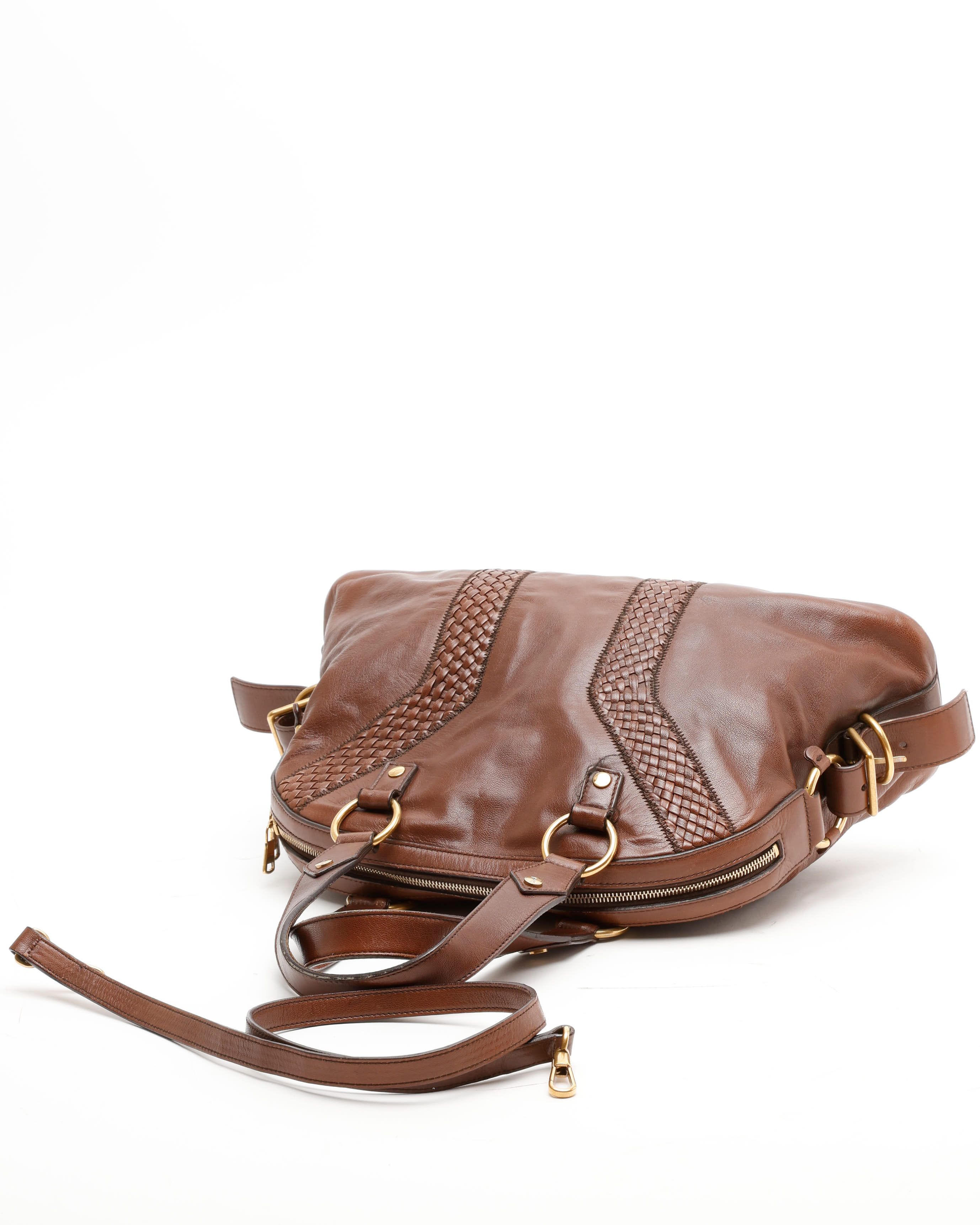 Saint Laurent Yves Muse Bag In Brown