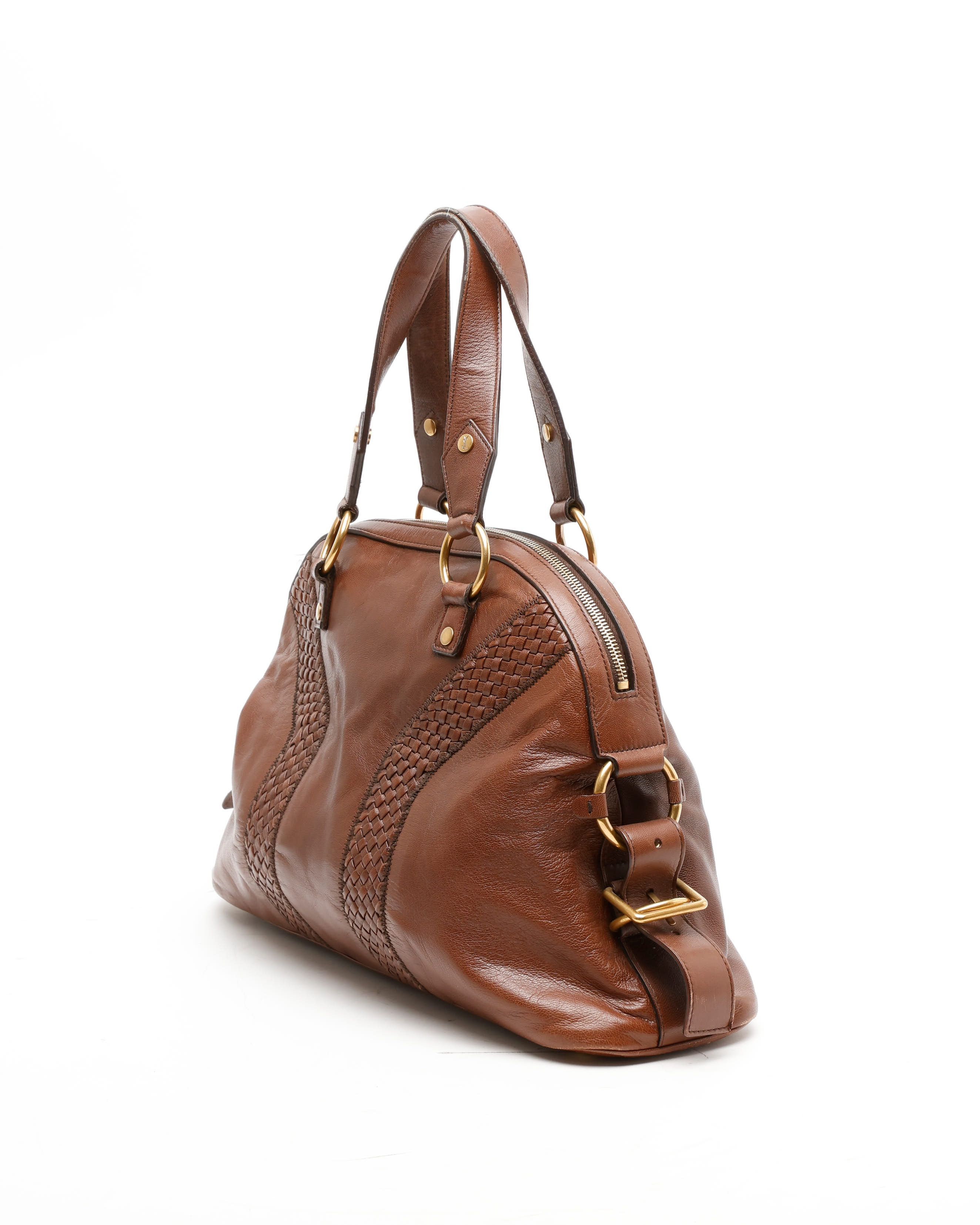 Saint Laurent Yves Muse Bag In Brown