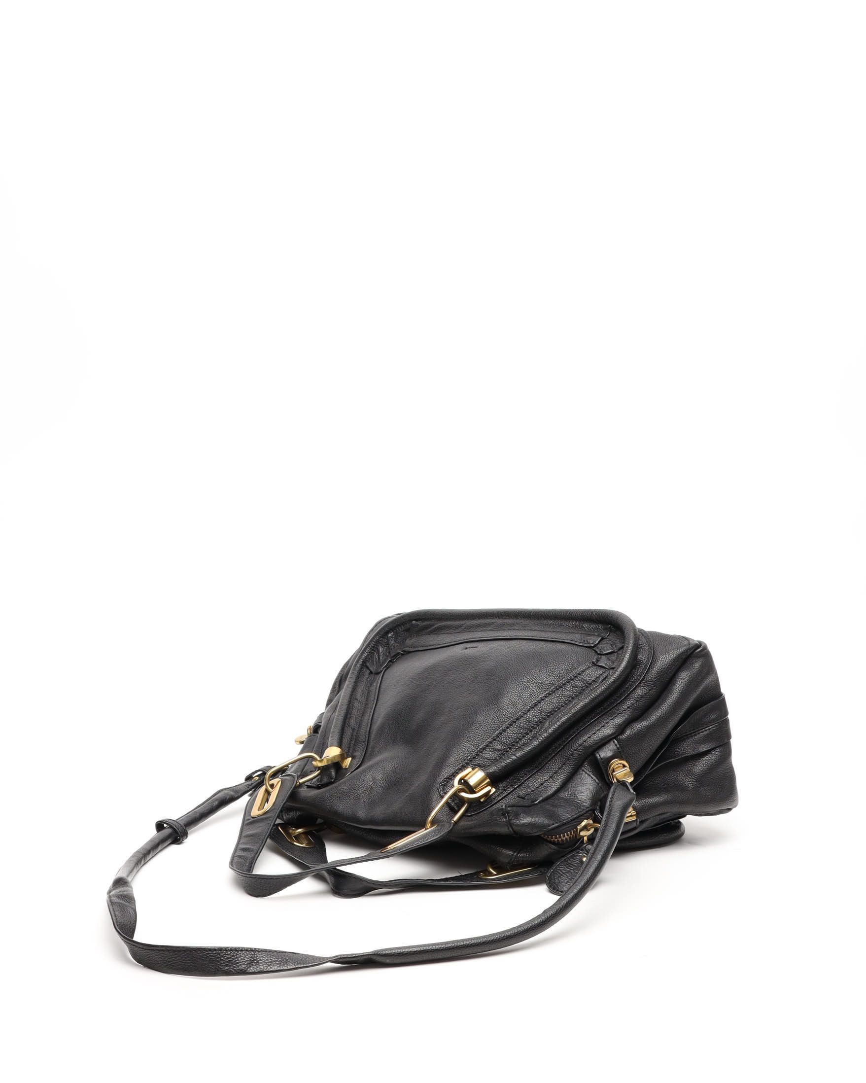 Chloé Large Paraty Bag In Black