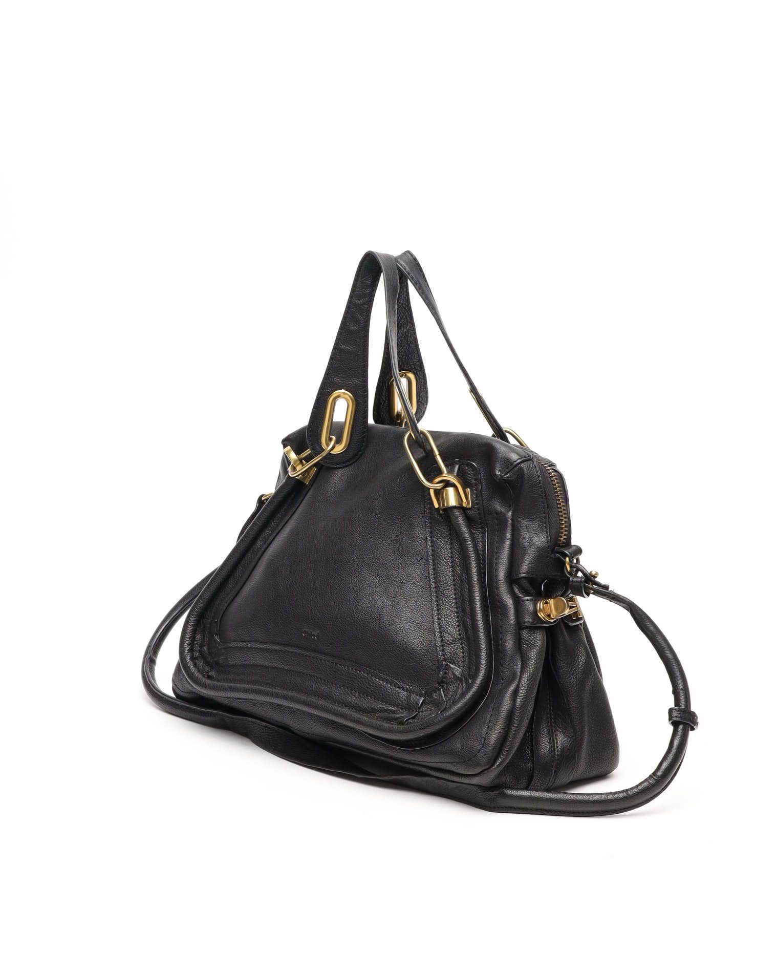 Chloé Large Paraty Bag In Black