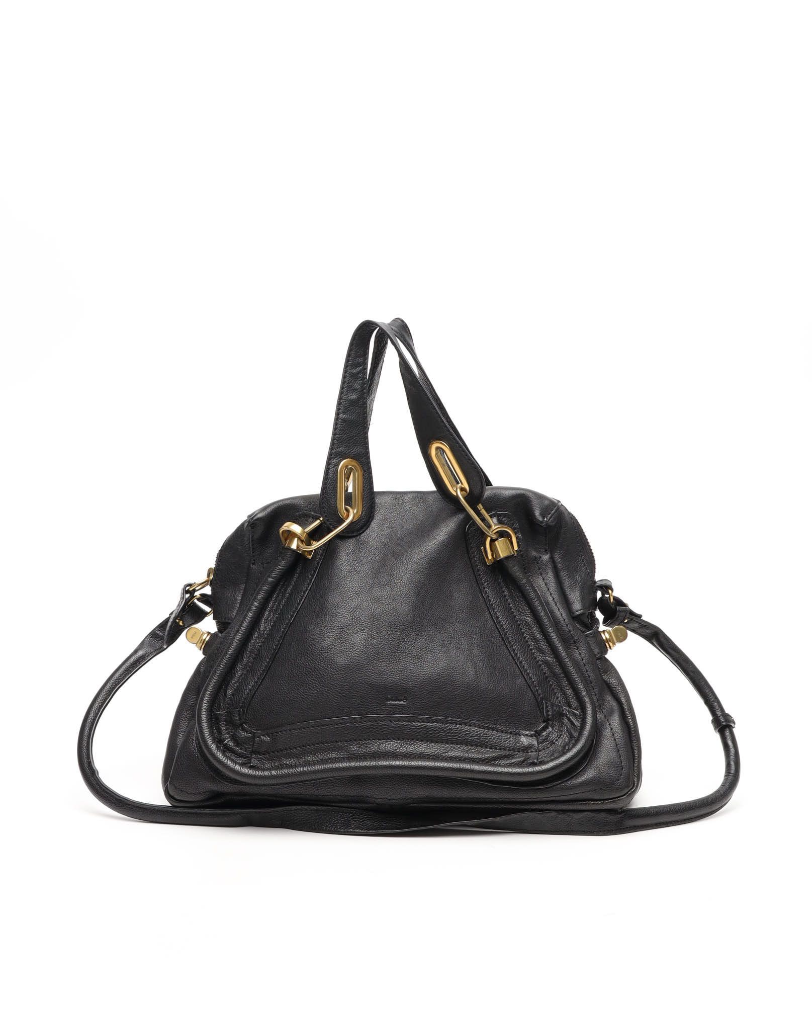 Chloé Large Paraty Bag In Black