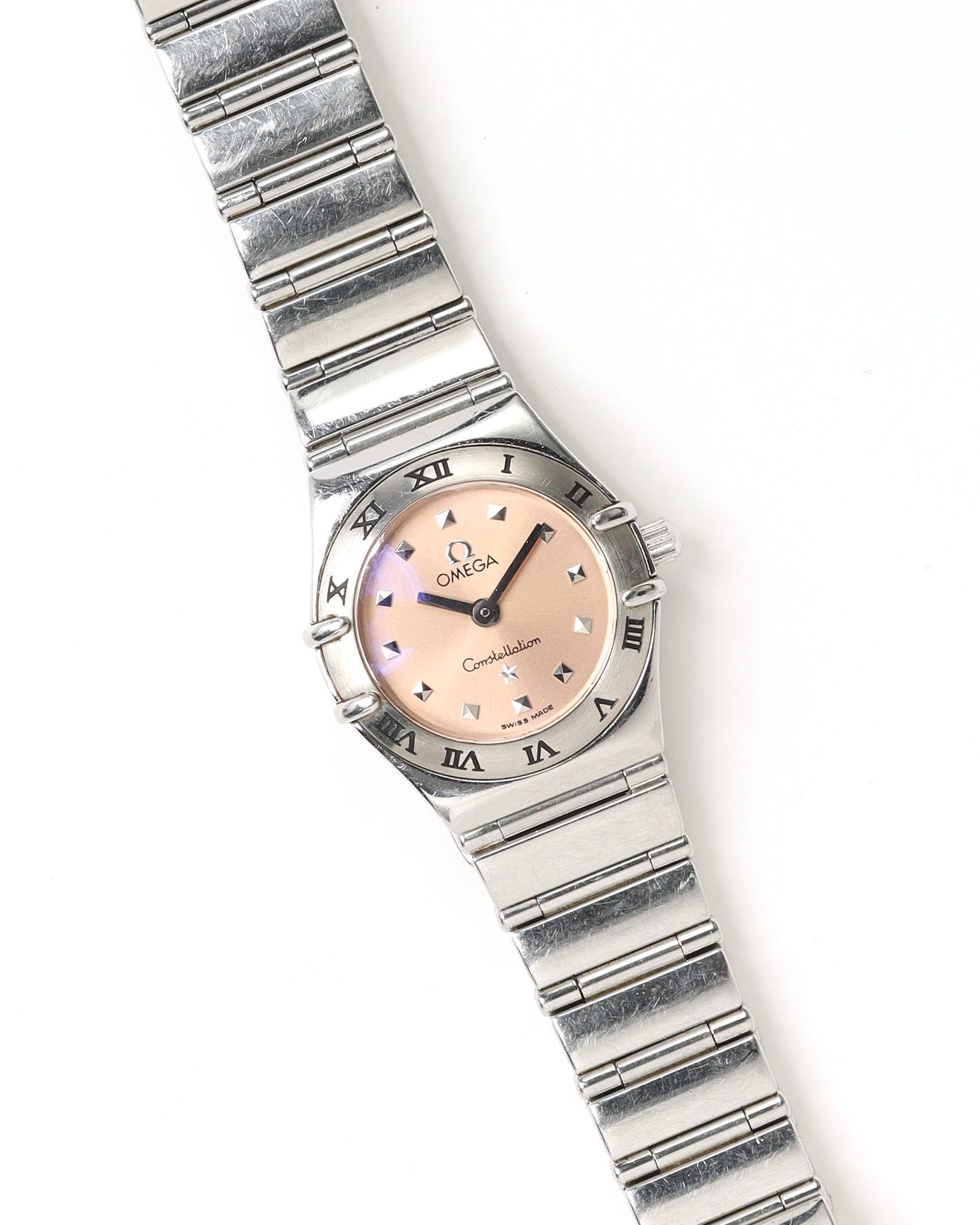 Omega Lady-constellation 22,5mm Ref 1561.61 Full Set 1998 Watch In Pink