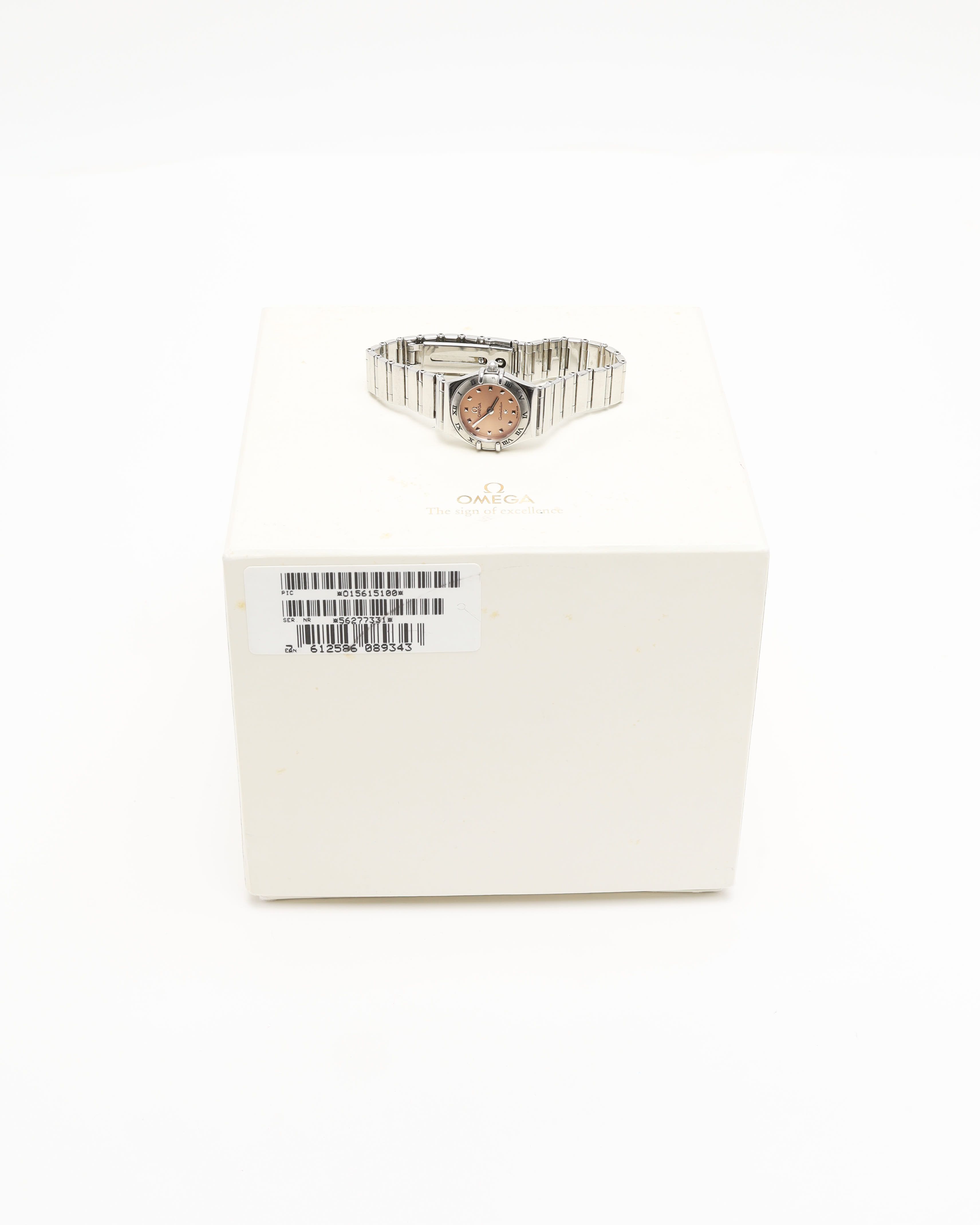 Omega Lady-constellation 22,5mm Ref 1561.61 Full Set 1998 Watch In Pink