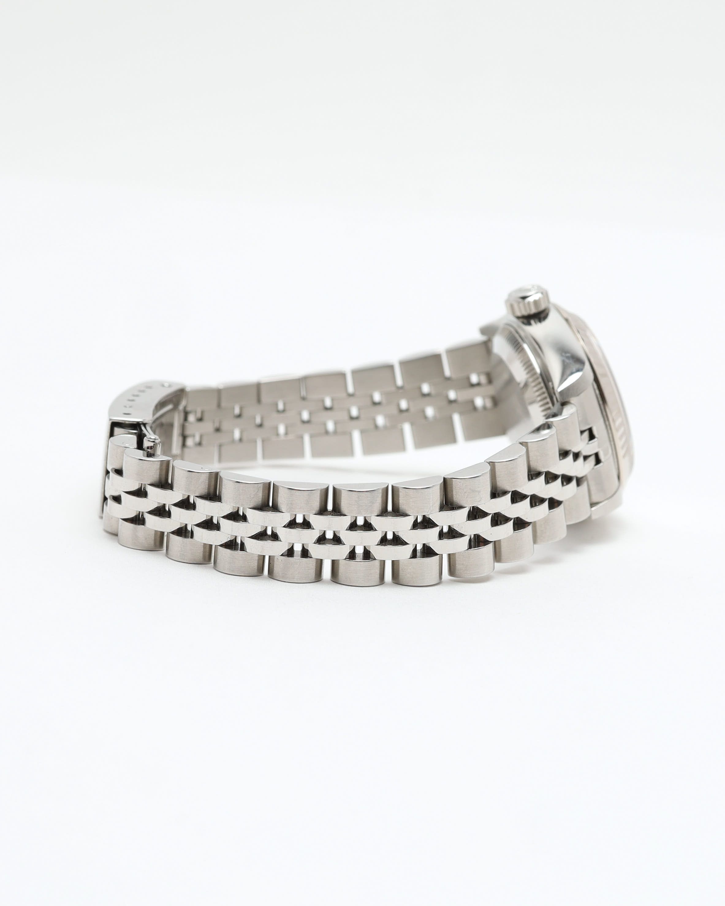 Rolex Lady-datejust 26mm Ref 69174 1993 Diamond Dial Watch In Metallic