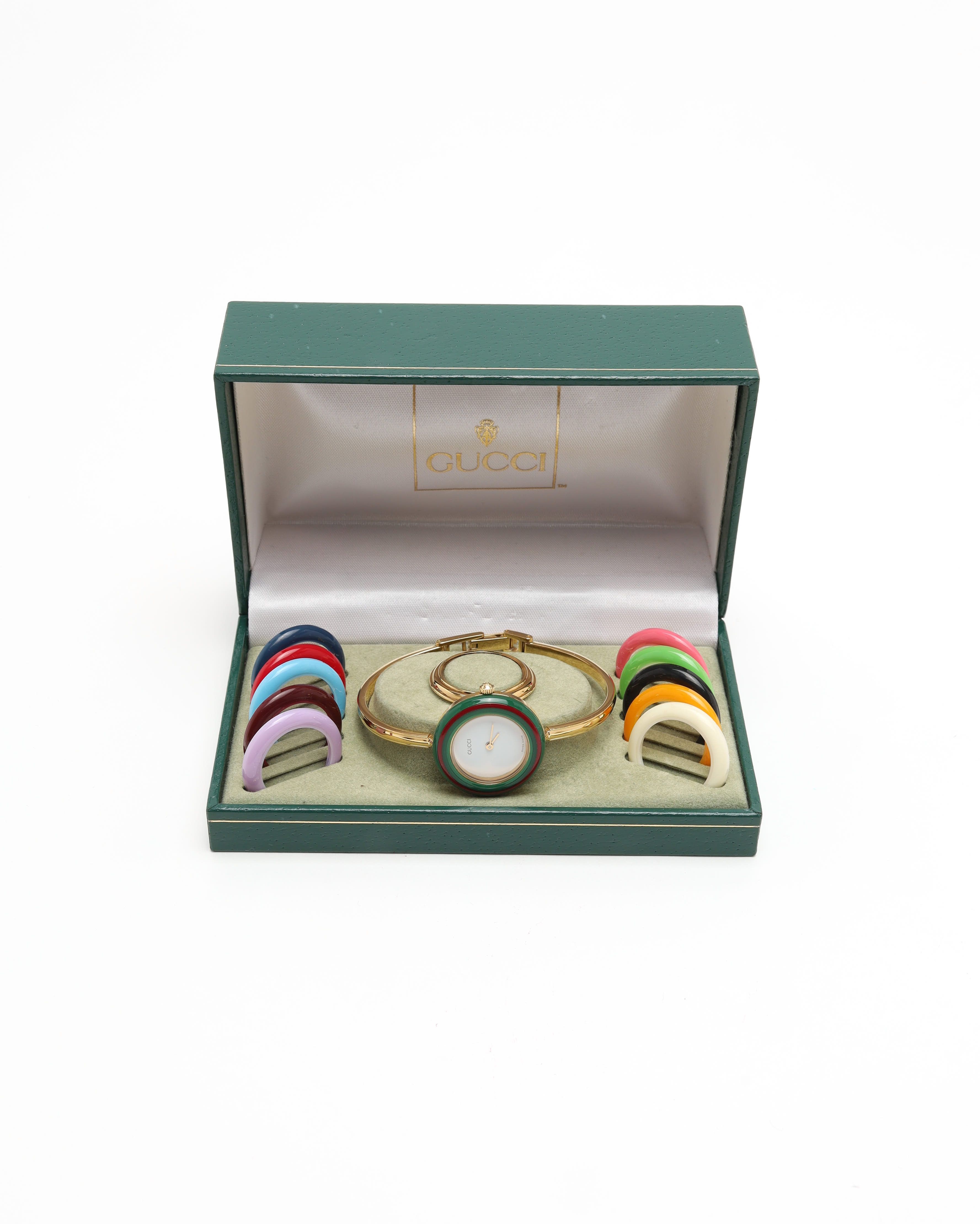 Gucci Change Bezel 26mm Ref 11/12.2 Watch In Brown