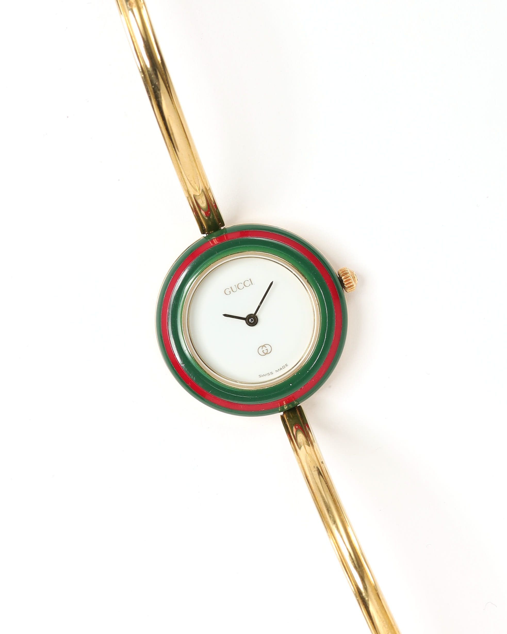 Gucci Change Bezel 26mm Ref 1100-l Watch In Gold