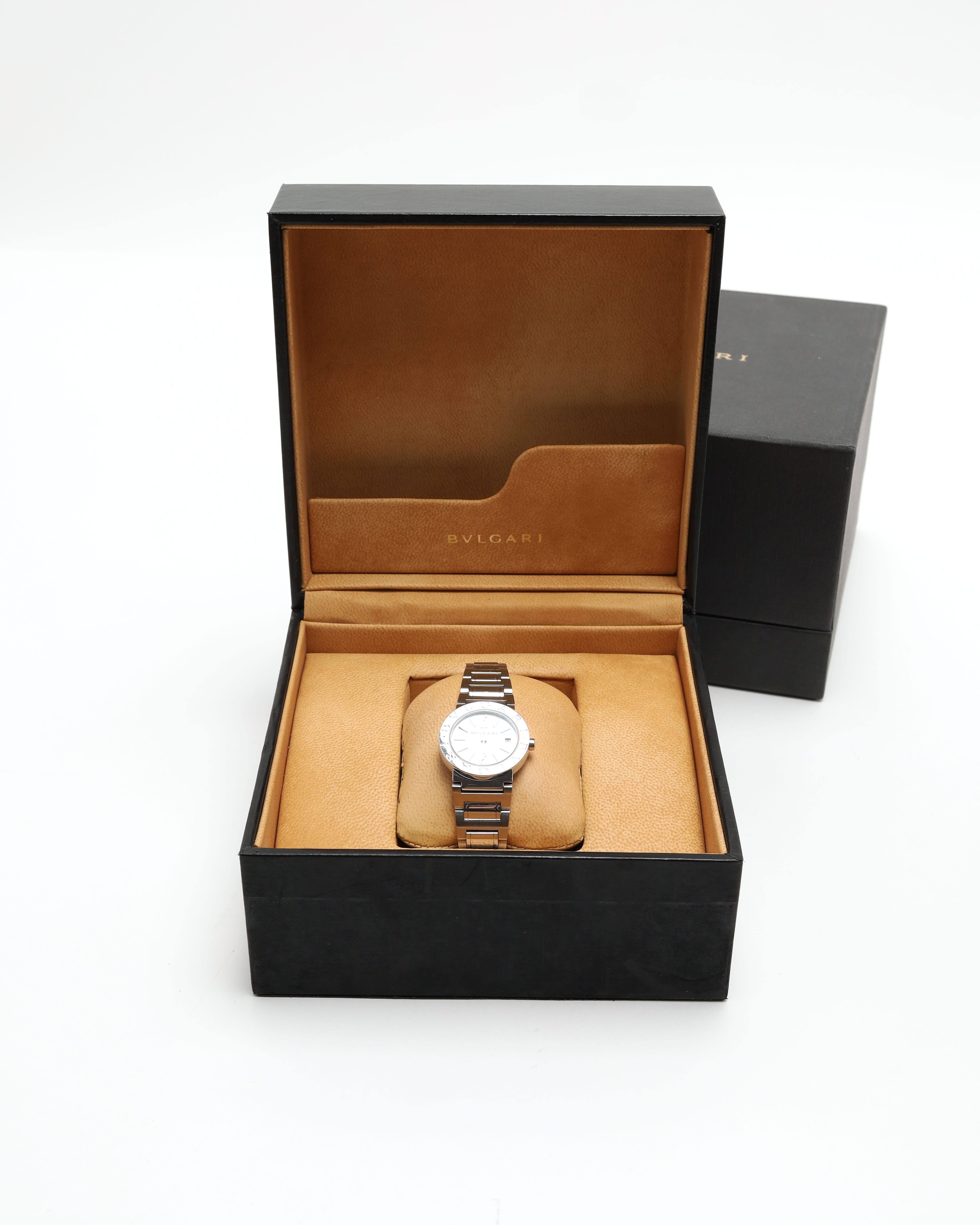 Bvlgari Bulgari Bulgari 26mm Ref Bb26ss 2007 Watch In White