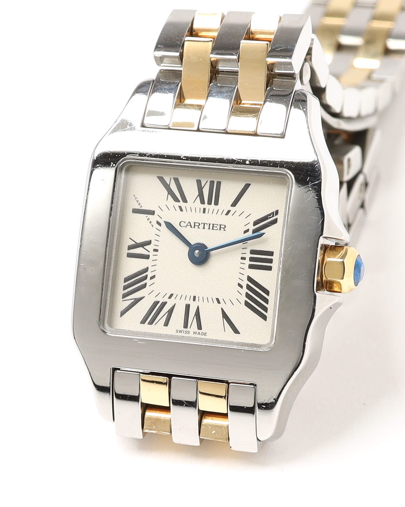 Cartier Santos Demoiselle 20mm Two-tone Full Set 2014 Watch In Metallic