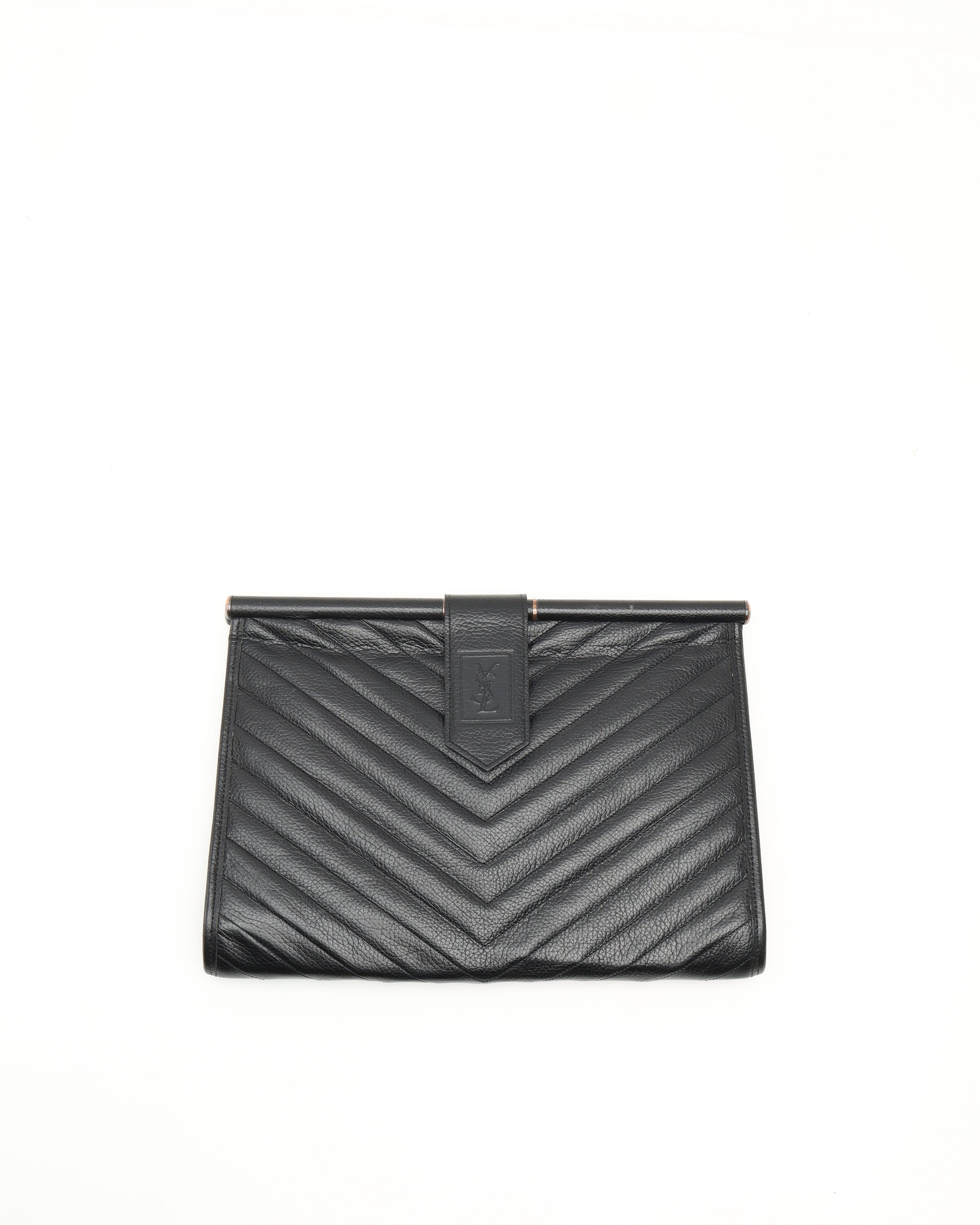 Saint Laurent Clutch Bag In Black