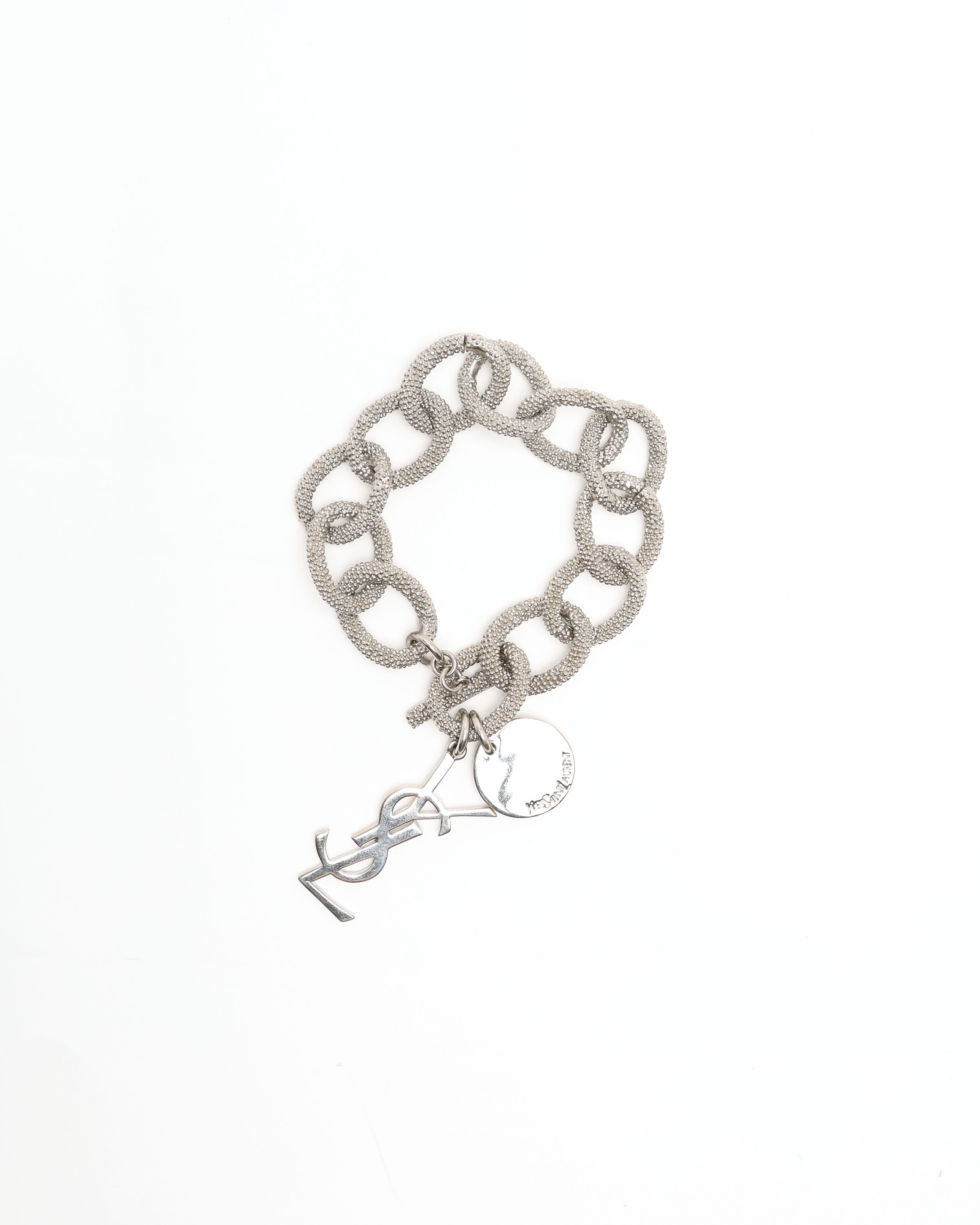 Saint Laurent Chain Bracelet In Silver