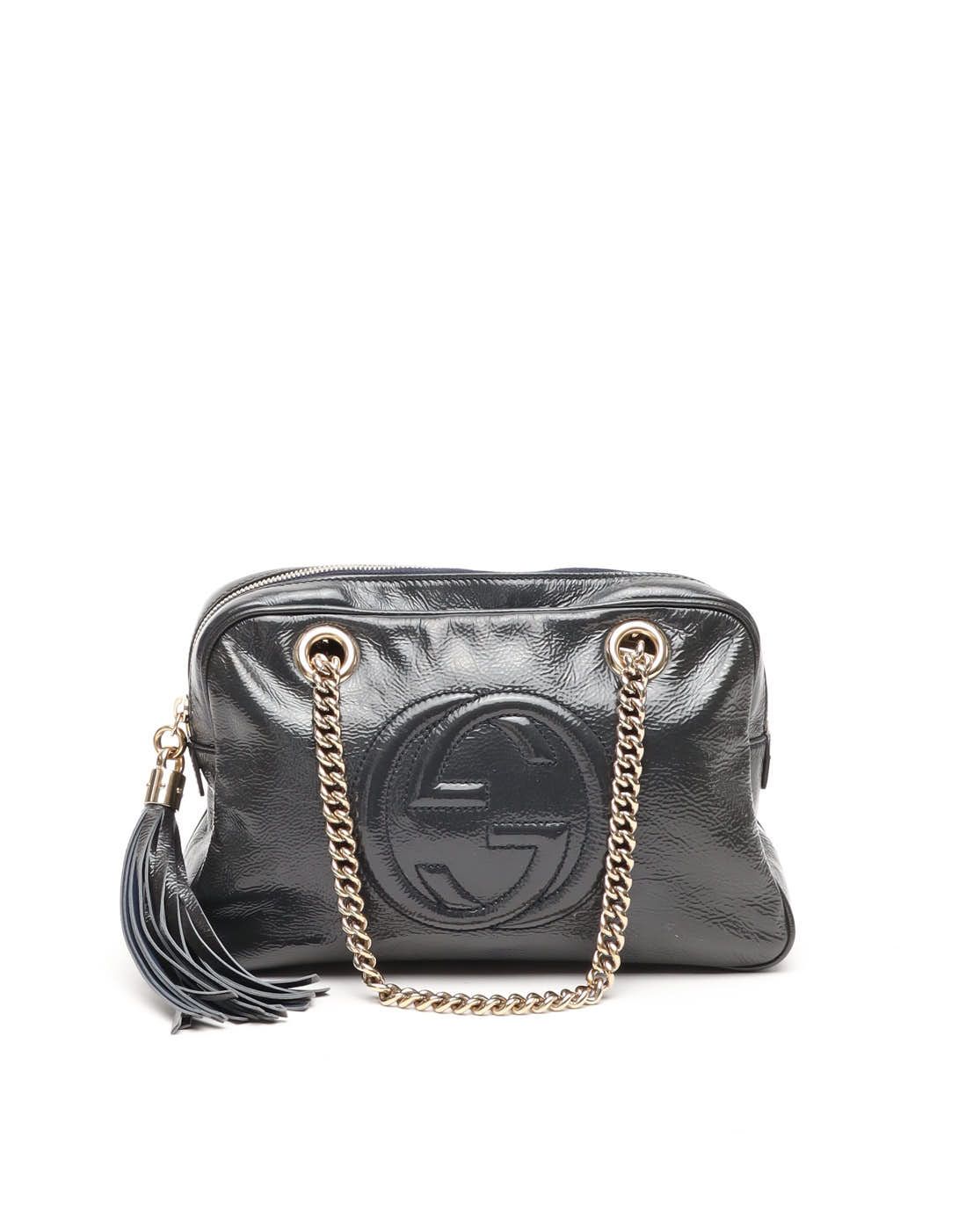 Gucci Patent Soho Chain Bag