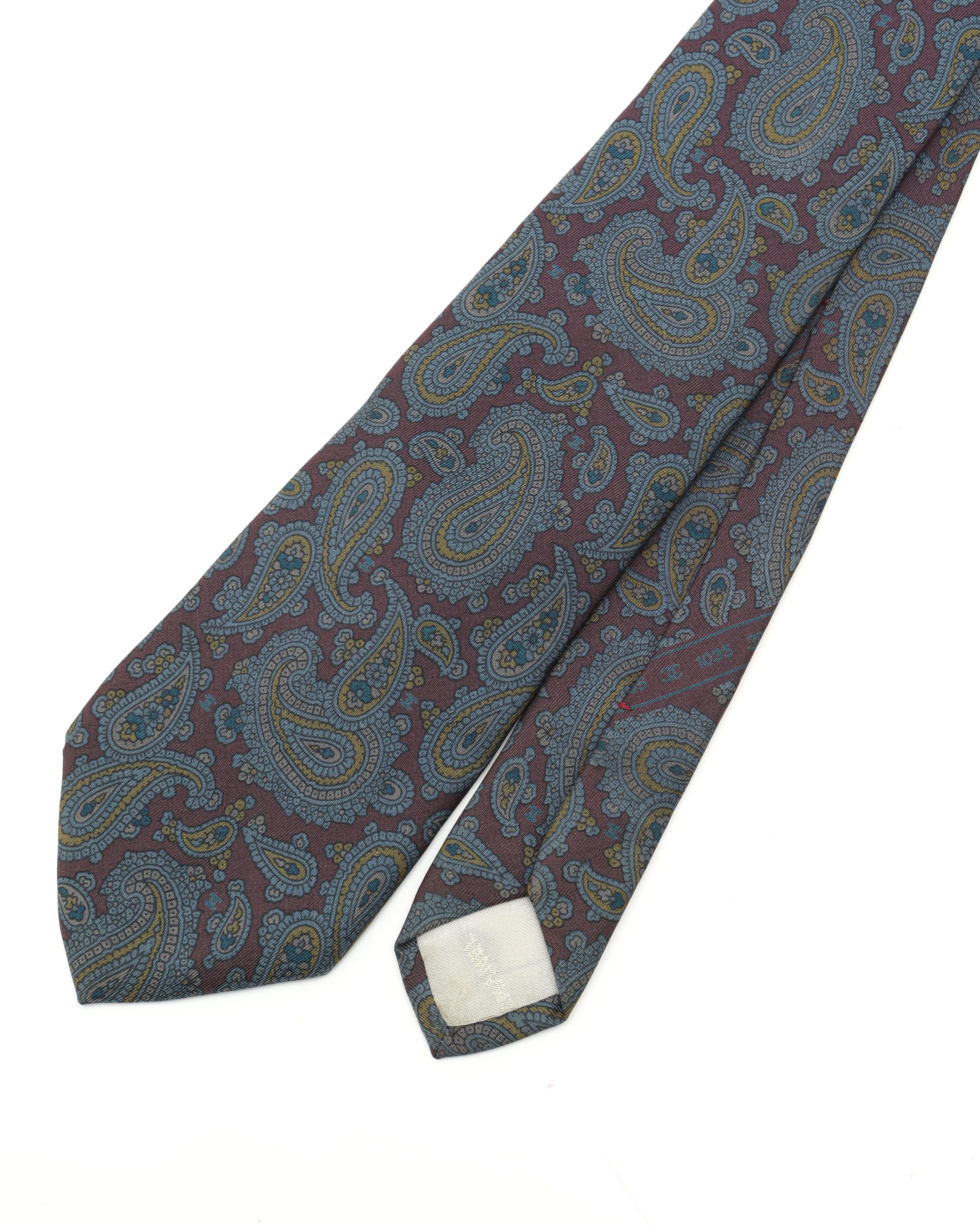 Pre-owned Chanel Silk Tie In Purple