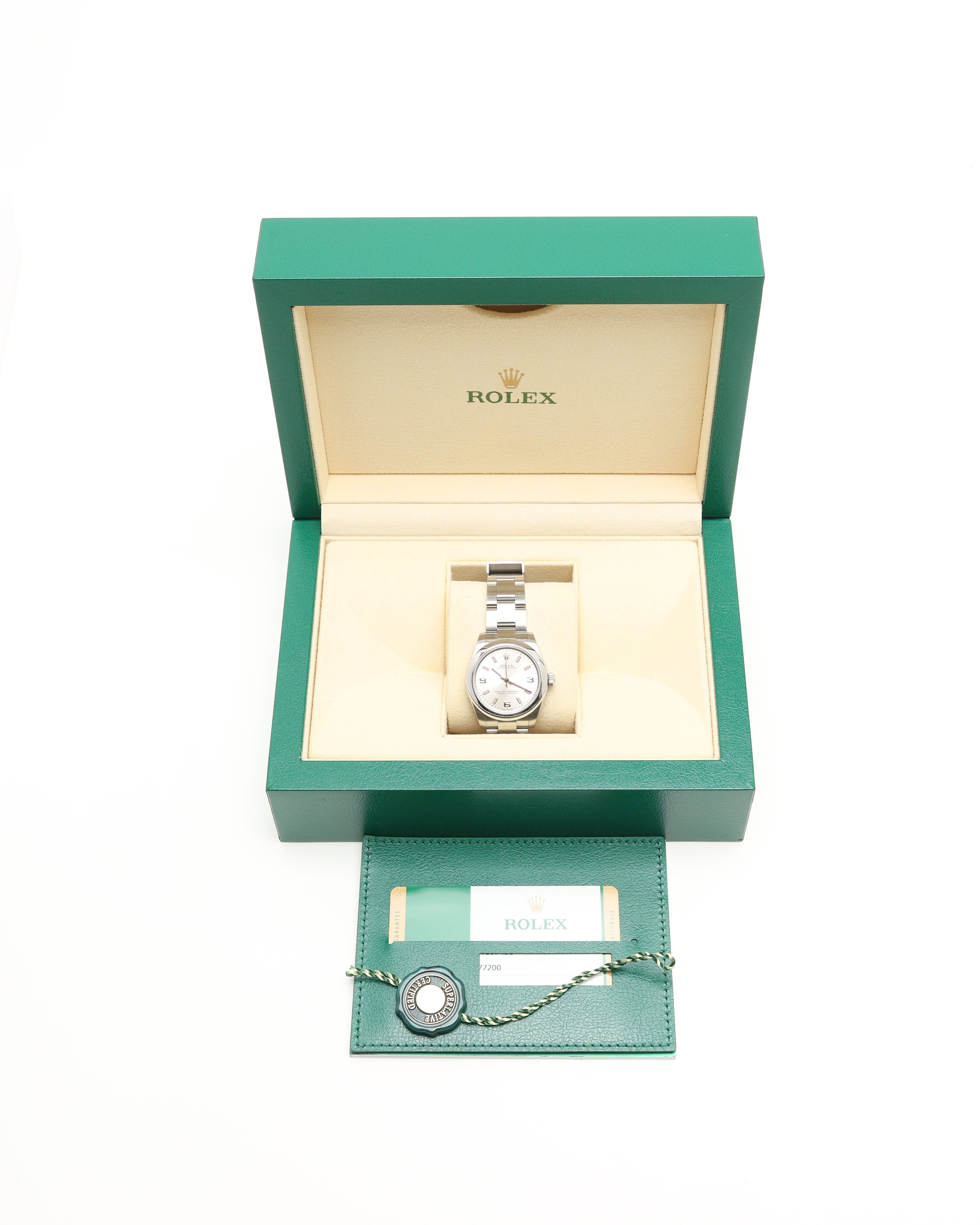 Rolex Oyster Perpetual 31mm Ref 177200 Full Set 2019 Watch In Silver