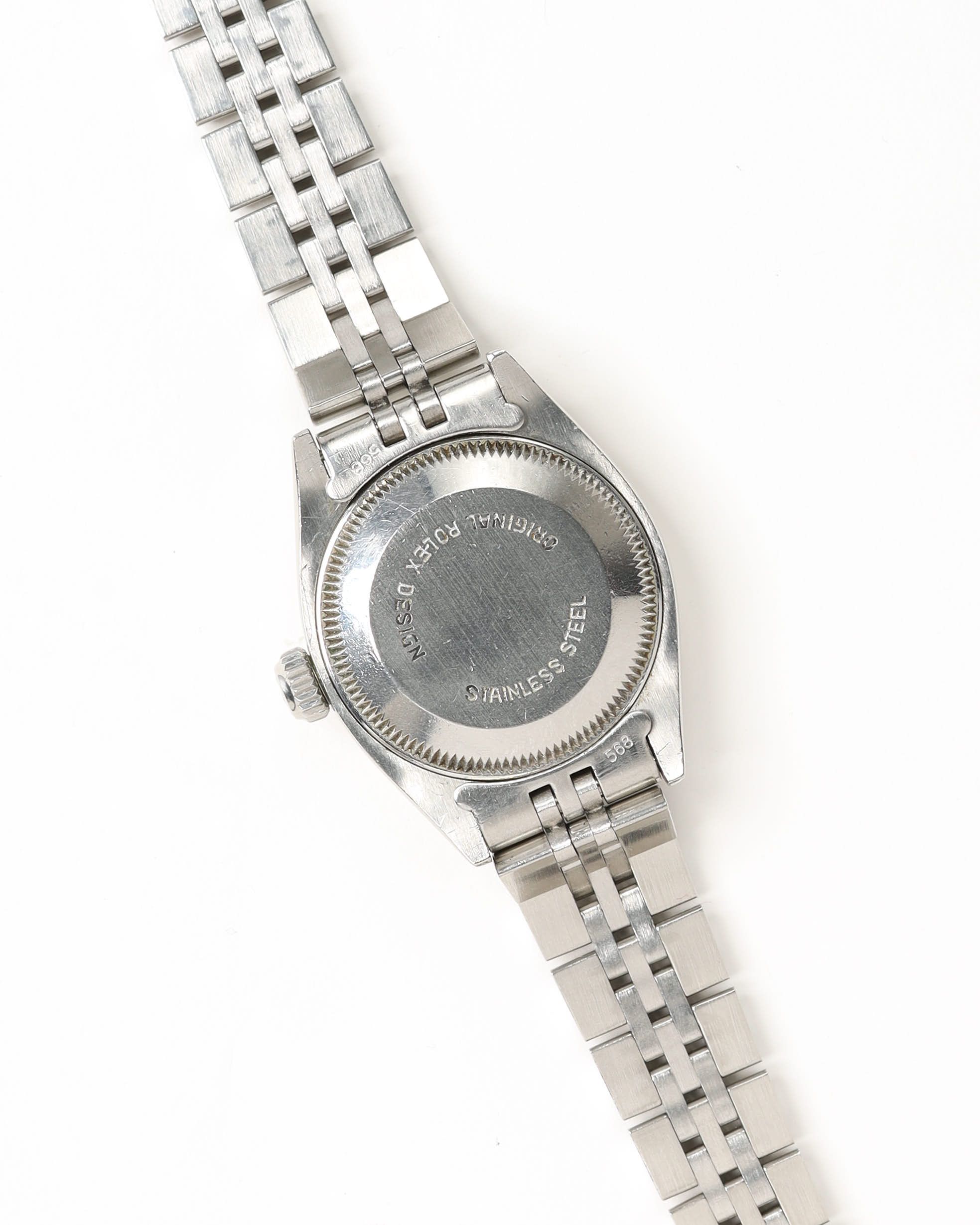 Rolex Lady-oyster Perpetual Date 26mm Ref 6917 1982 Watch In Silver