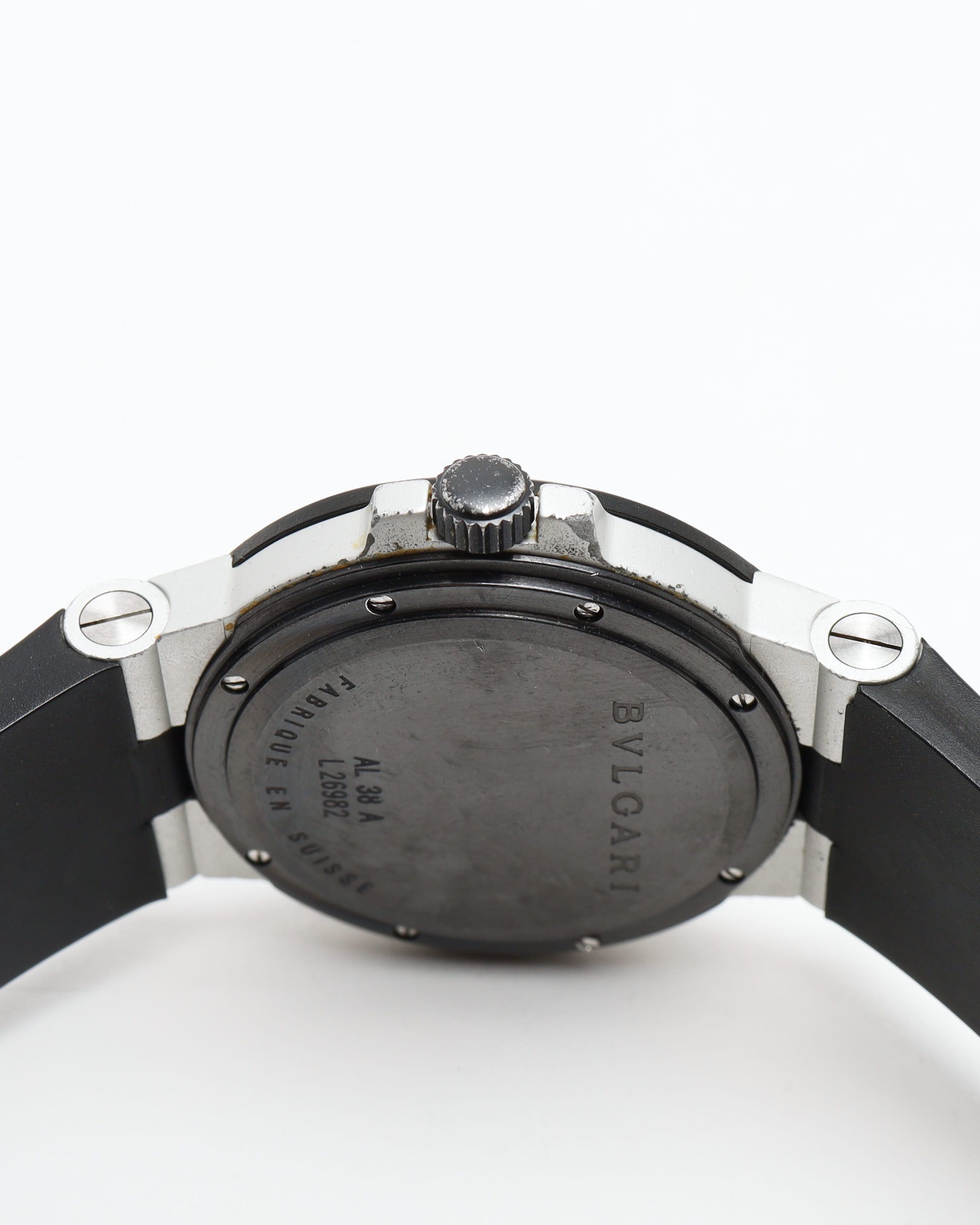 Bvlgari Diagono Aluminium 38mm Ref Al38ta Ca 2005 Watch In Sand