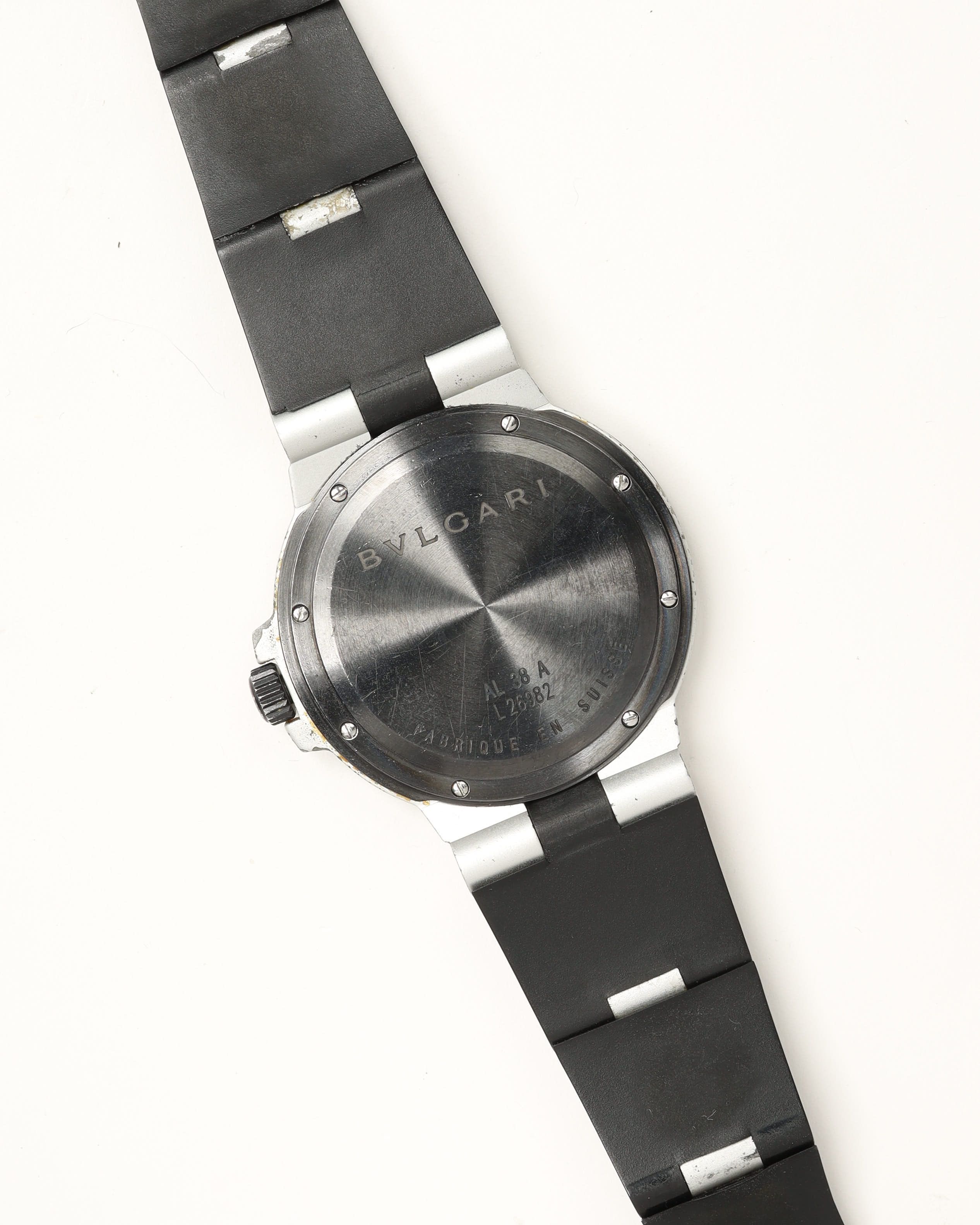 Bvlgari Diagono Aluminium 38mm Ref Al38ta Ca 2005 Watch In Sand