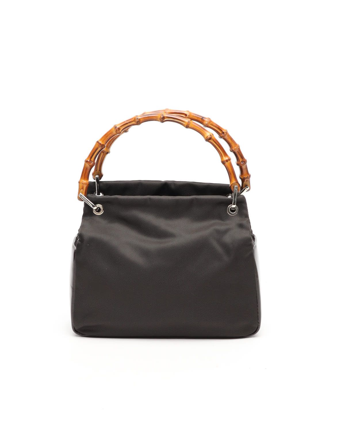 Gucci Bamboo Handbag In Black