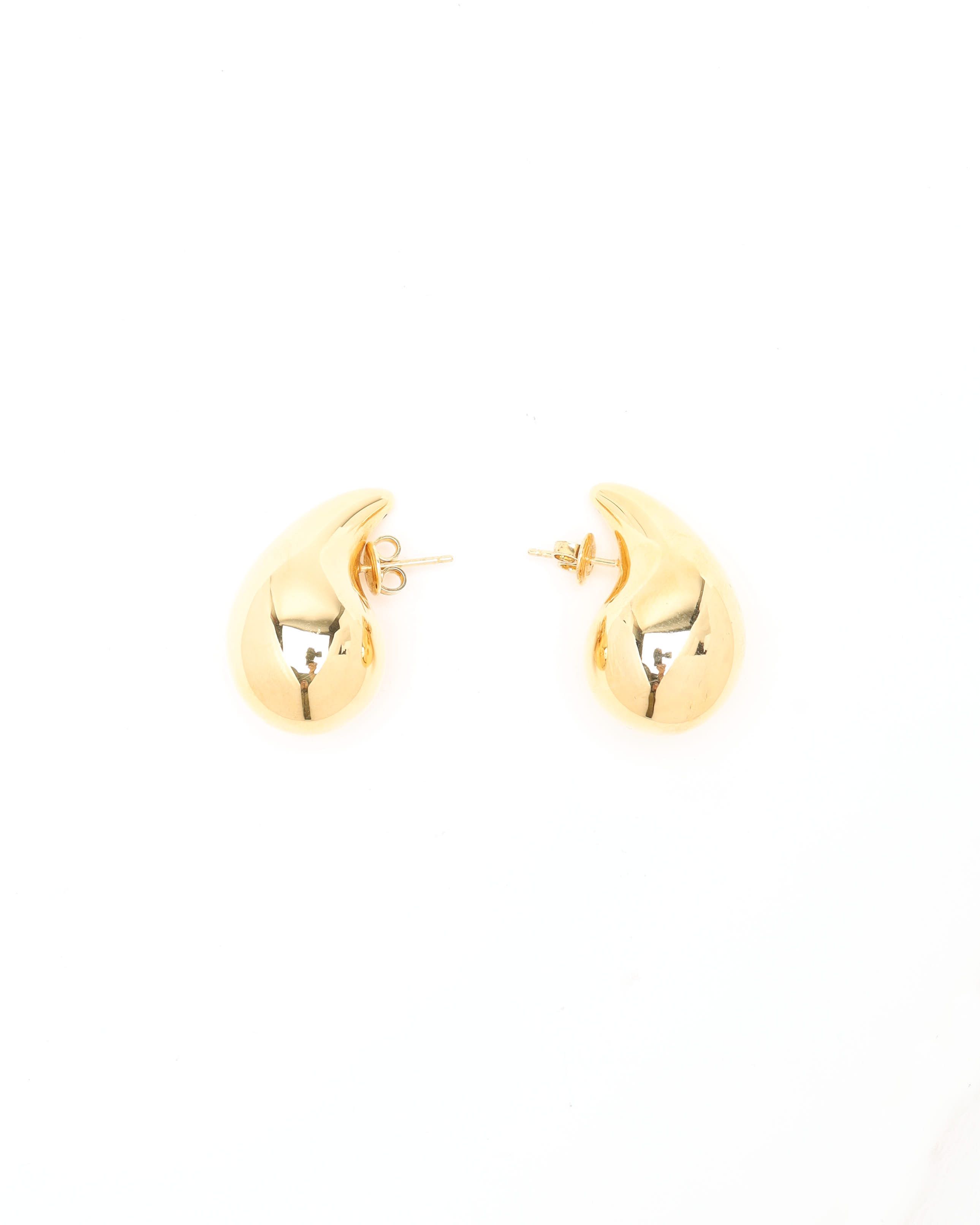 Bottega Veneta Small Drop Earrings In Gold