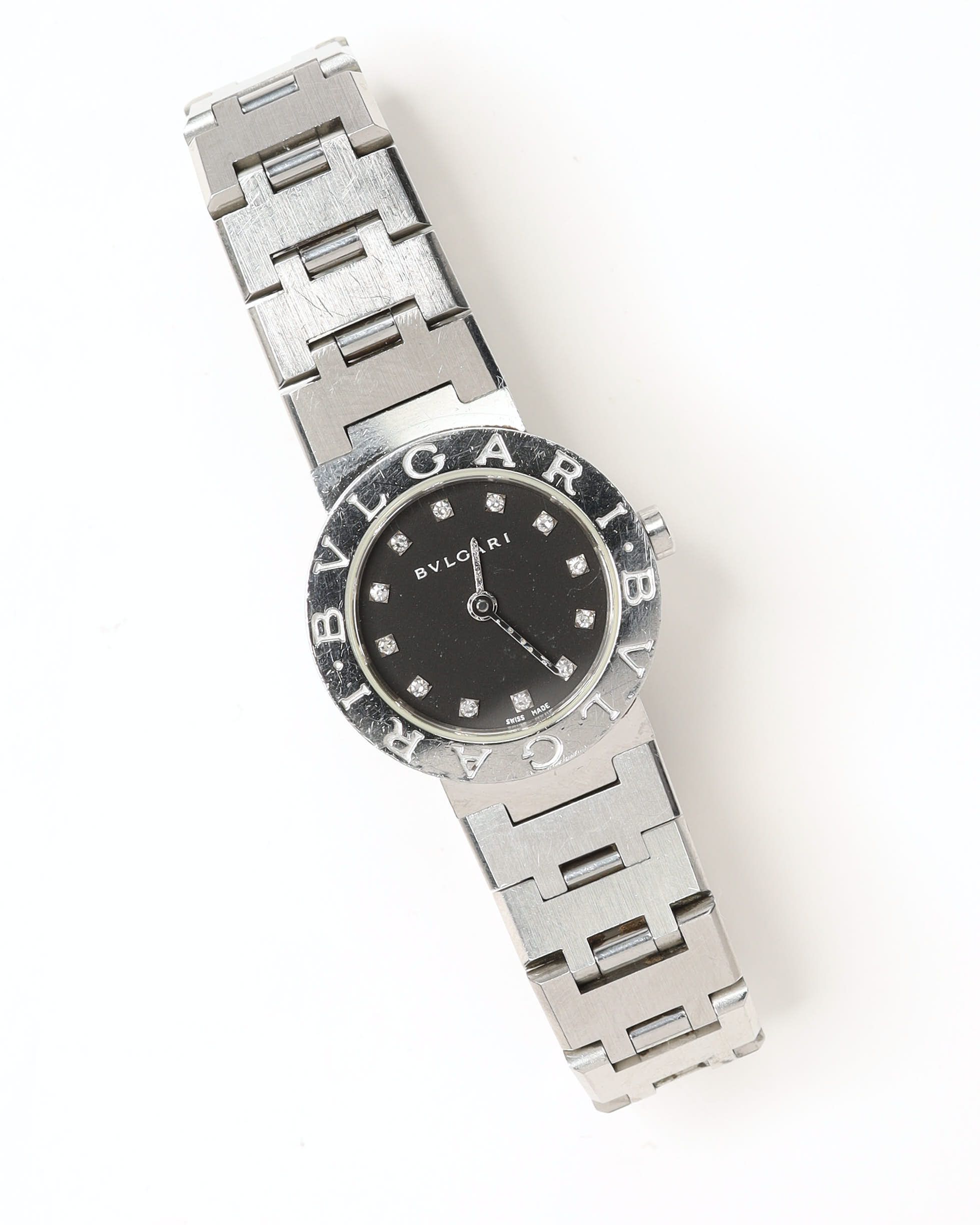 Bvlgari Bulgari Bulgari 23mm Full Set Ca 2010 Watch In Black