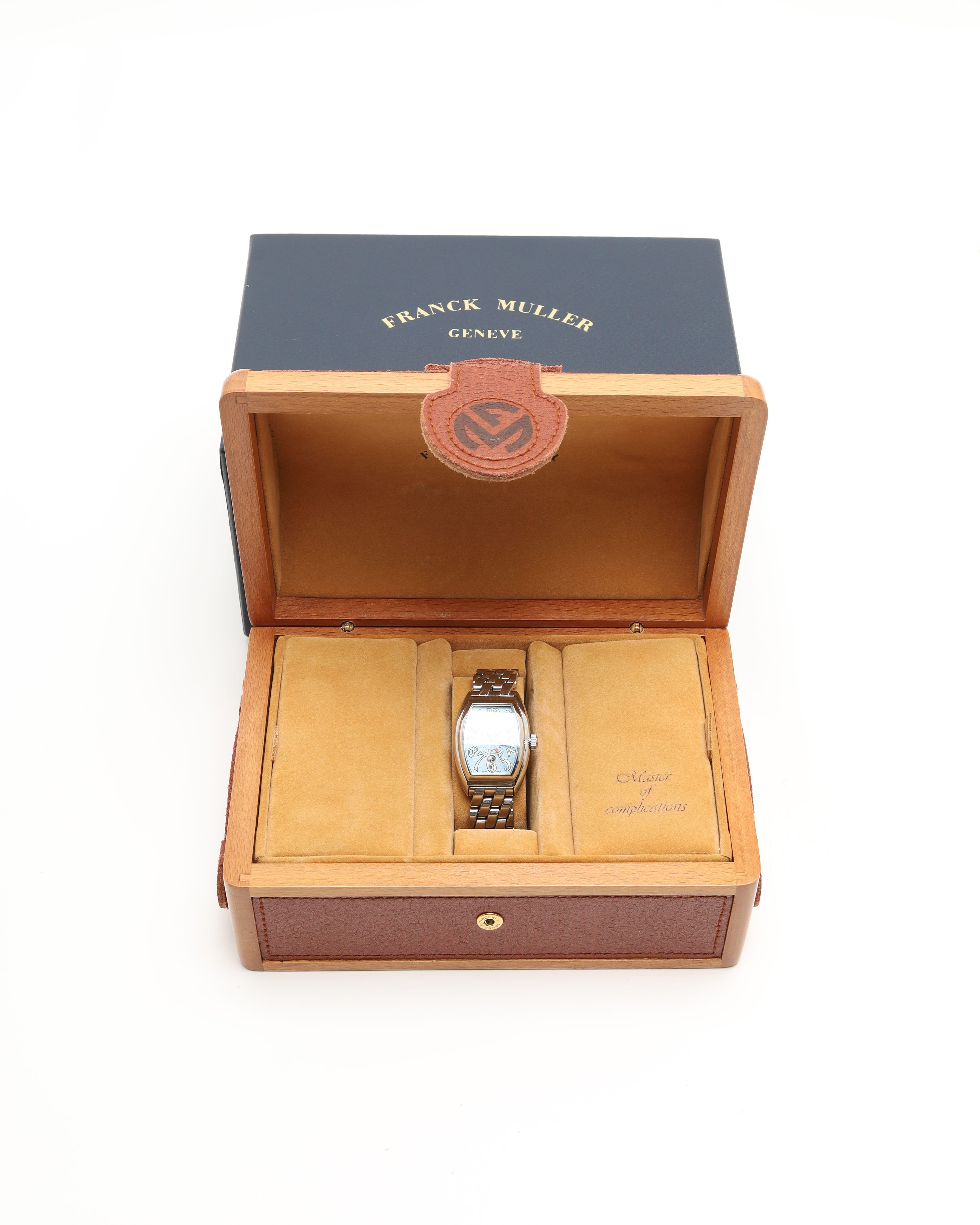 Franck Muller Conquistador 28mm Full Set Ca 2010 Watch In Blue