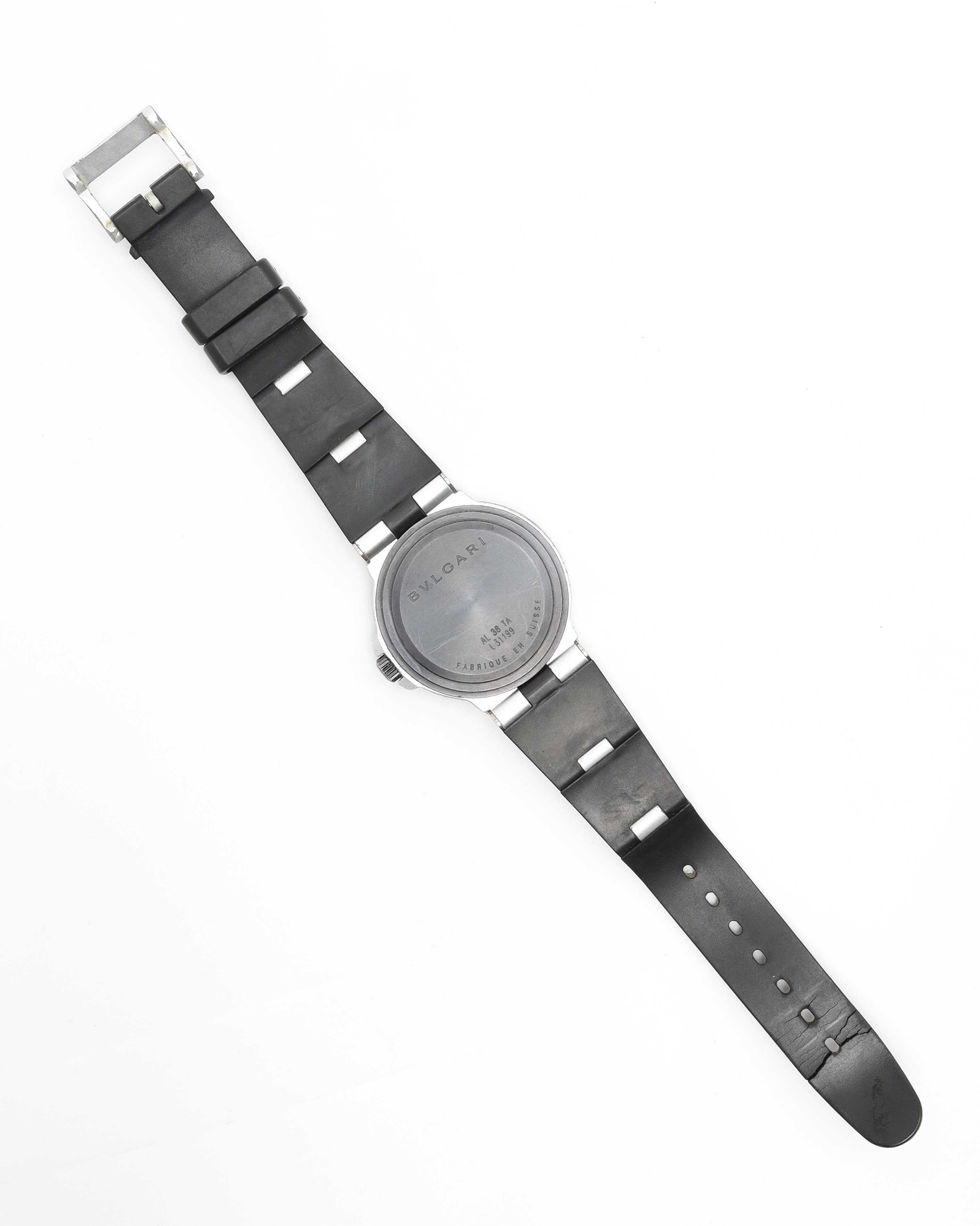 Bvlgari Diagono Aluminium 38mm Full Set 2001 Watch In Black