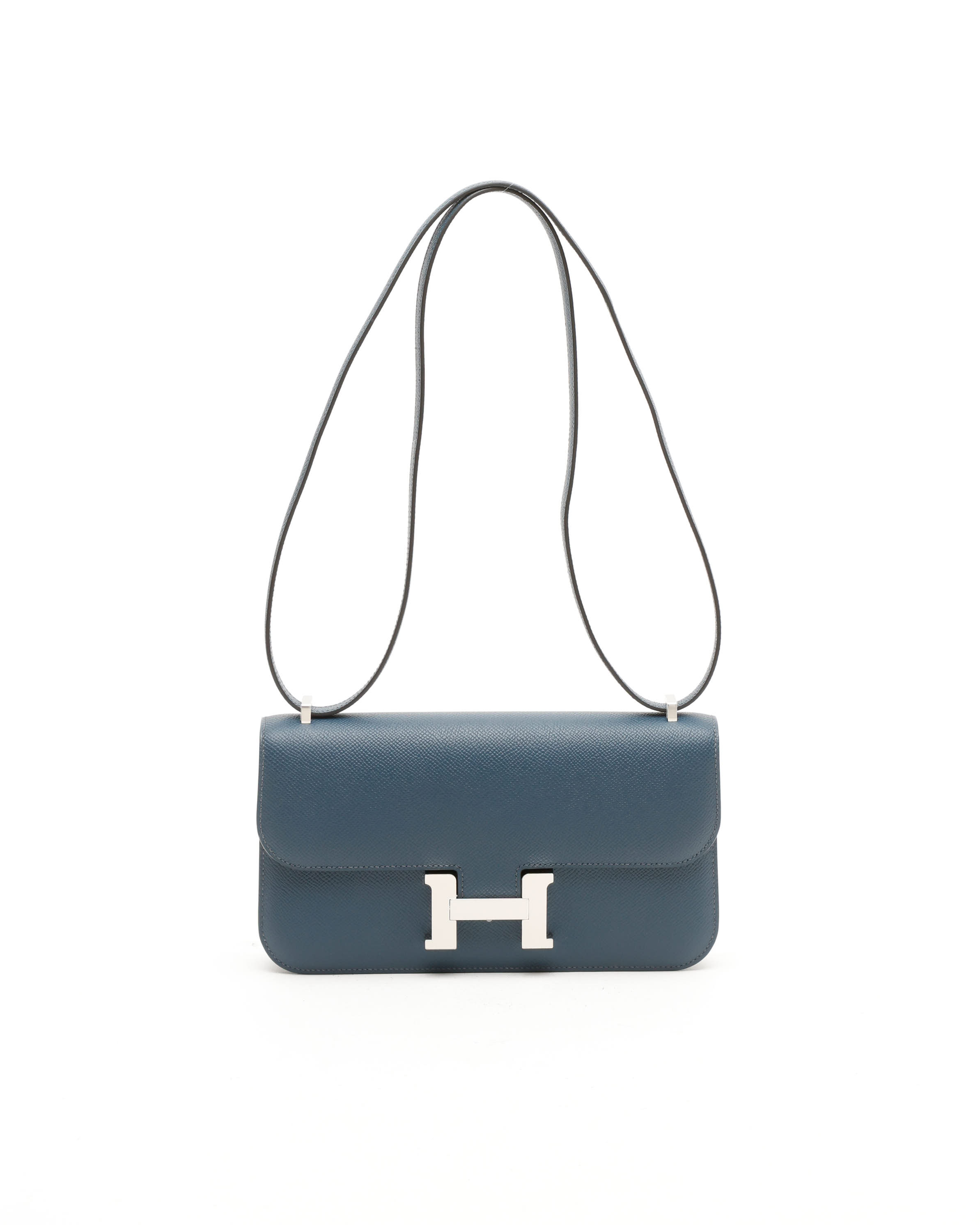Pre-owned Hermes Hermès Epsom Constance Elan Bag In Blue