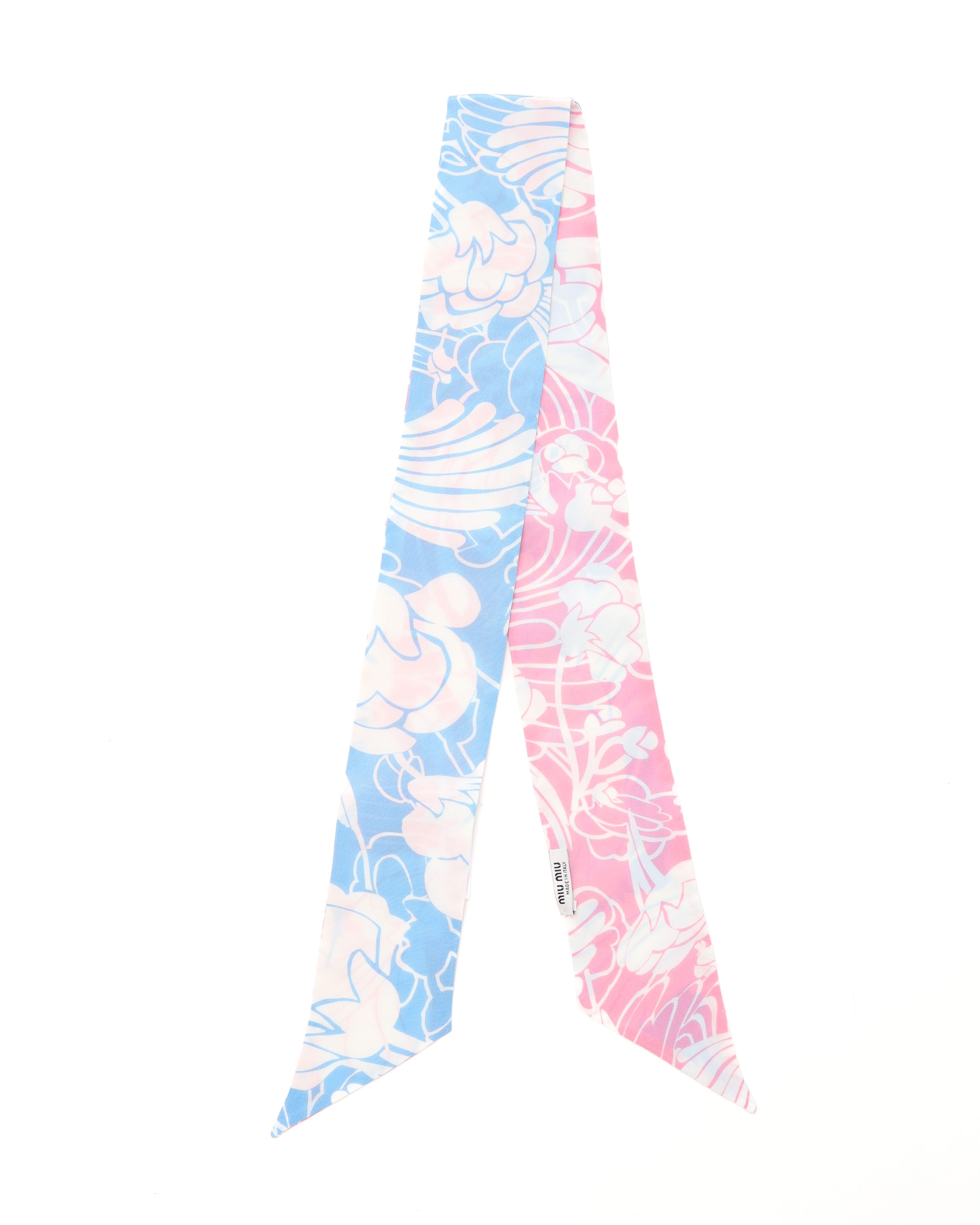 Miu Miu Silk Twilly In Multi