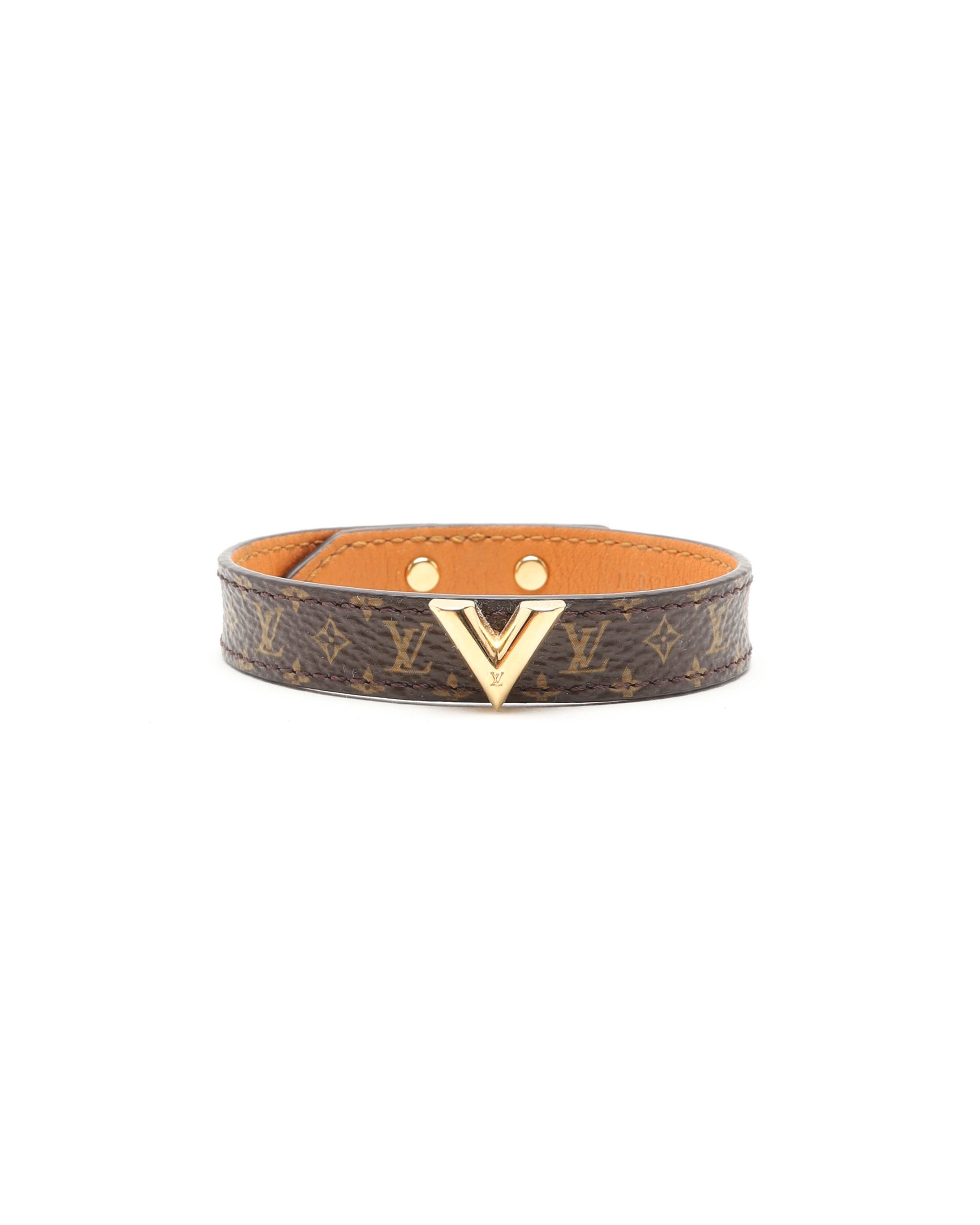 Pre-owned Louis Vuitton Essential V Bracelet In Brown