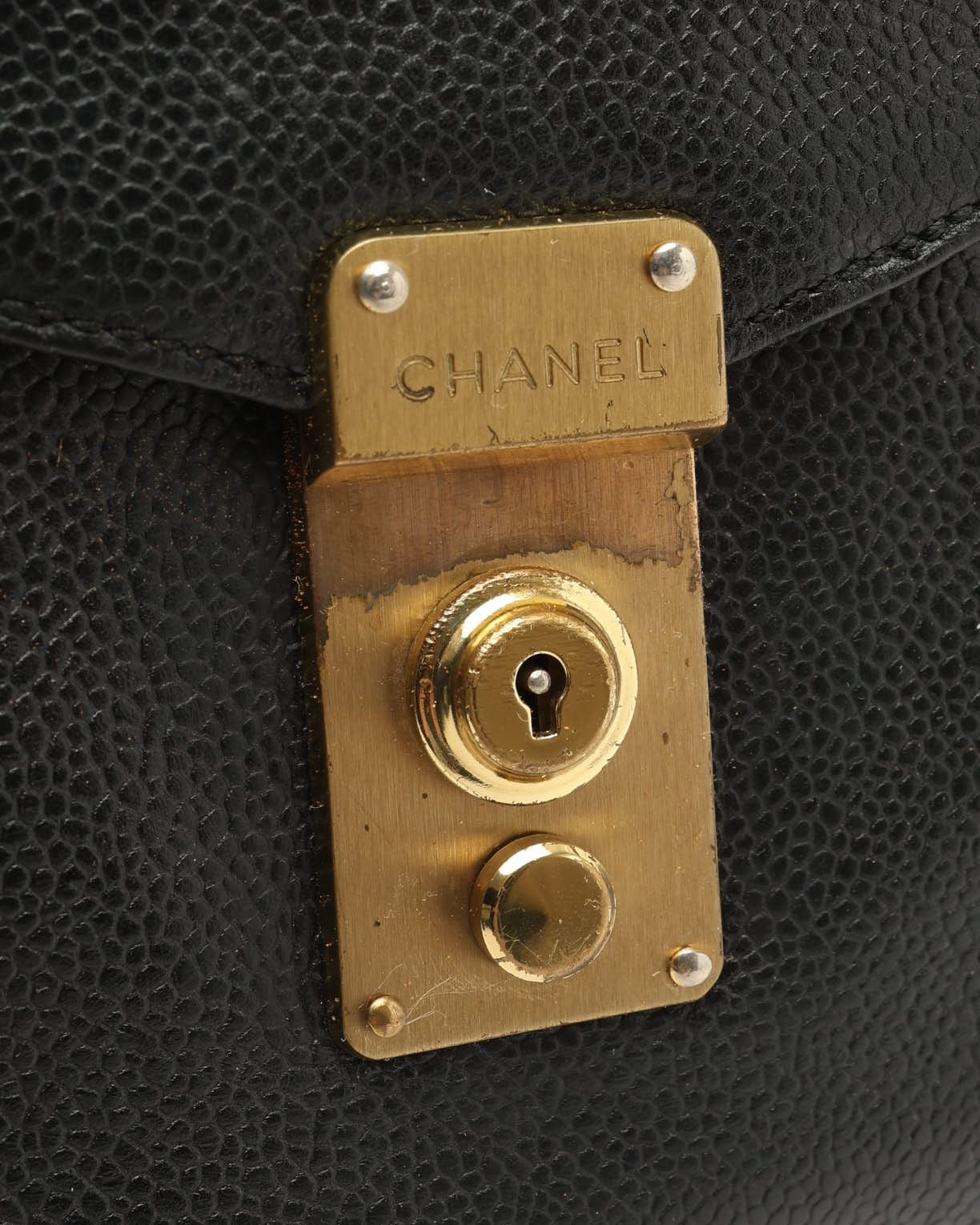 CHANEL Pre-owned Caviar Picolore Business Bag In Black