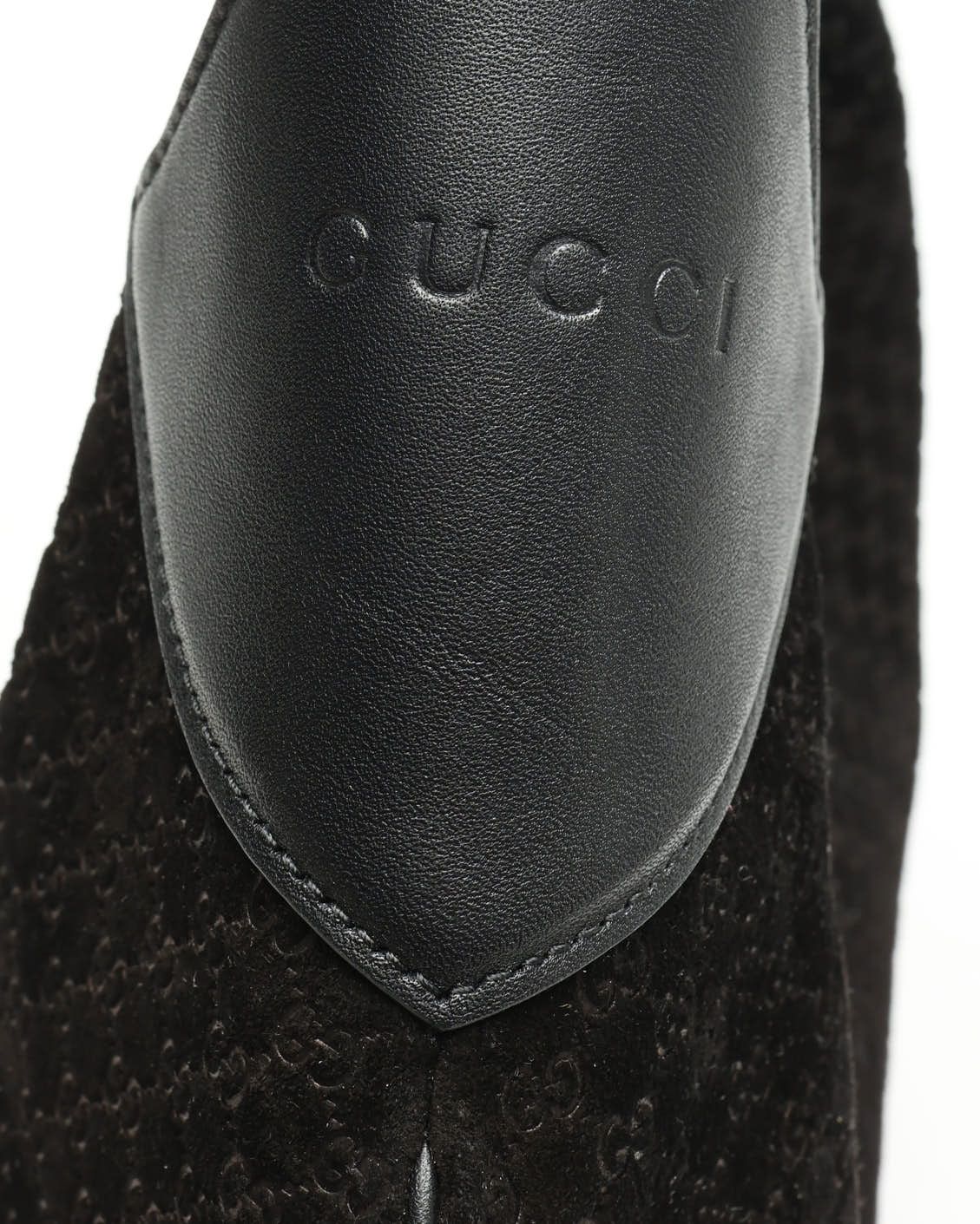 Gucci Micro Gg B Shoulder Bag In Black