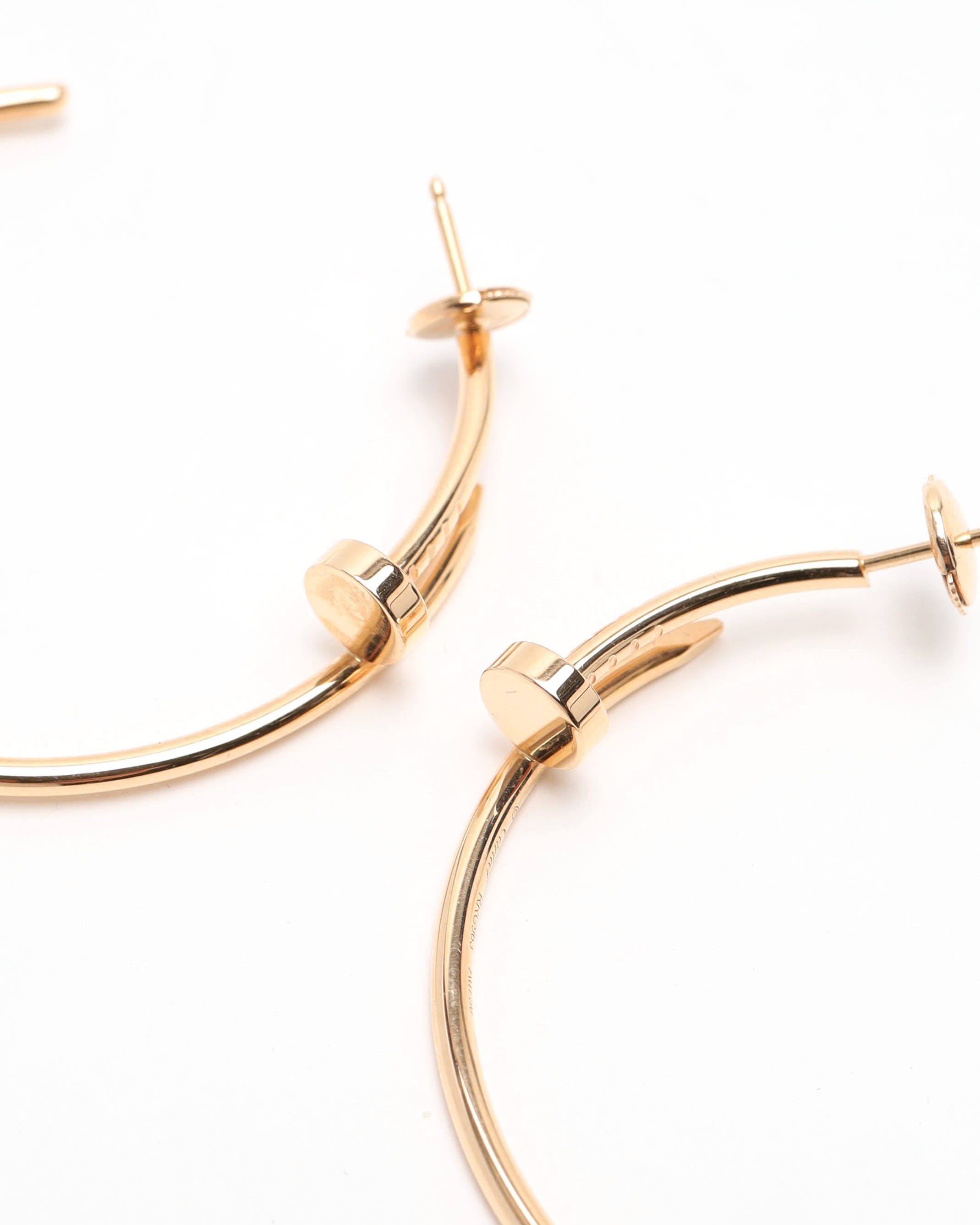 Cartier Juste Un Clou Hoop Earrings, Large Model In Gold