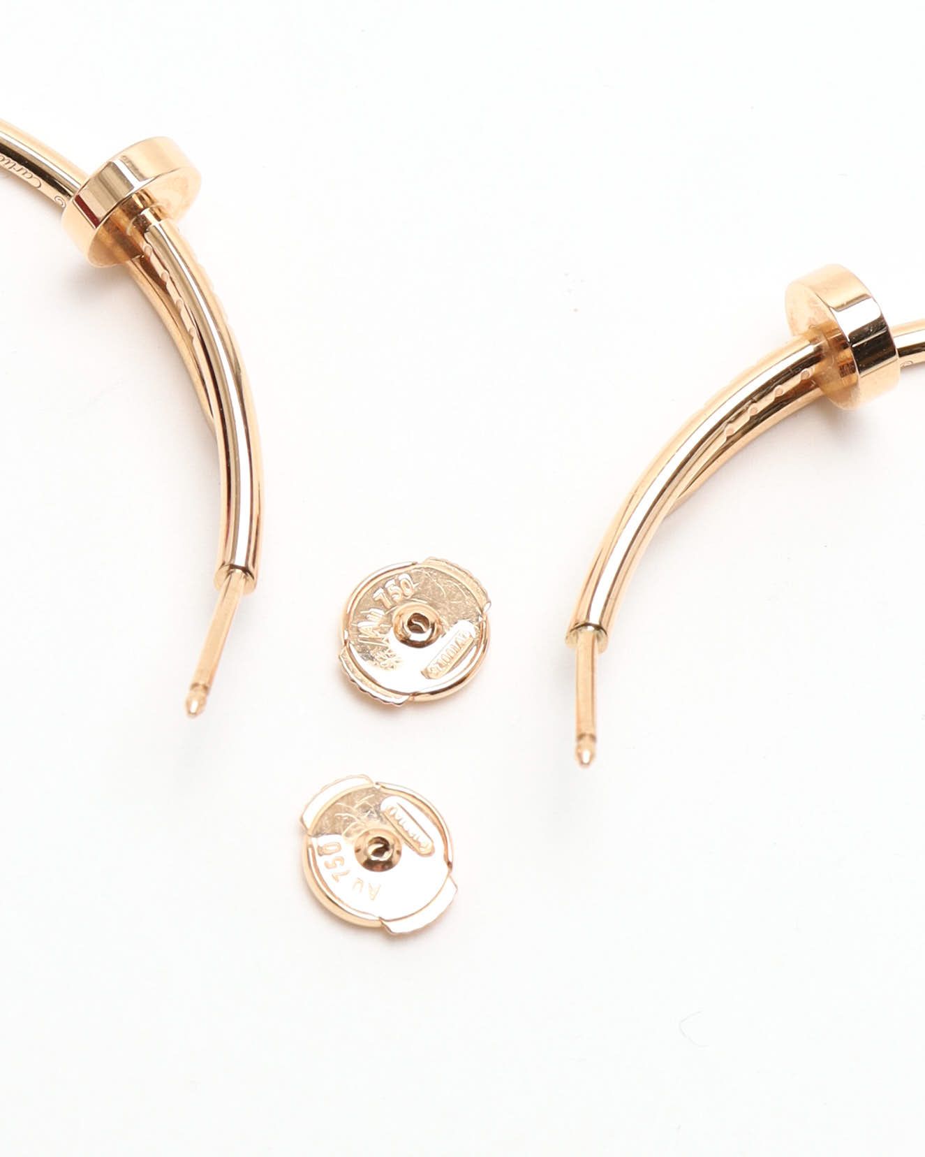 Cartier Juste Un Clou Hoop Earrings, Large Model In Gold