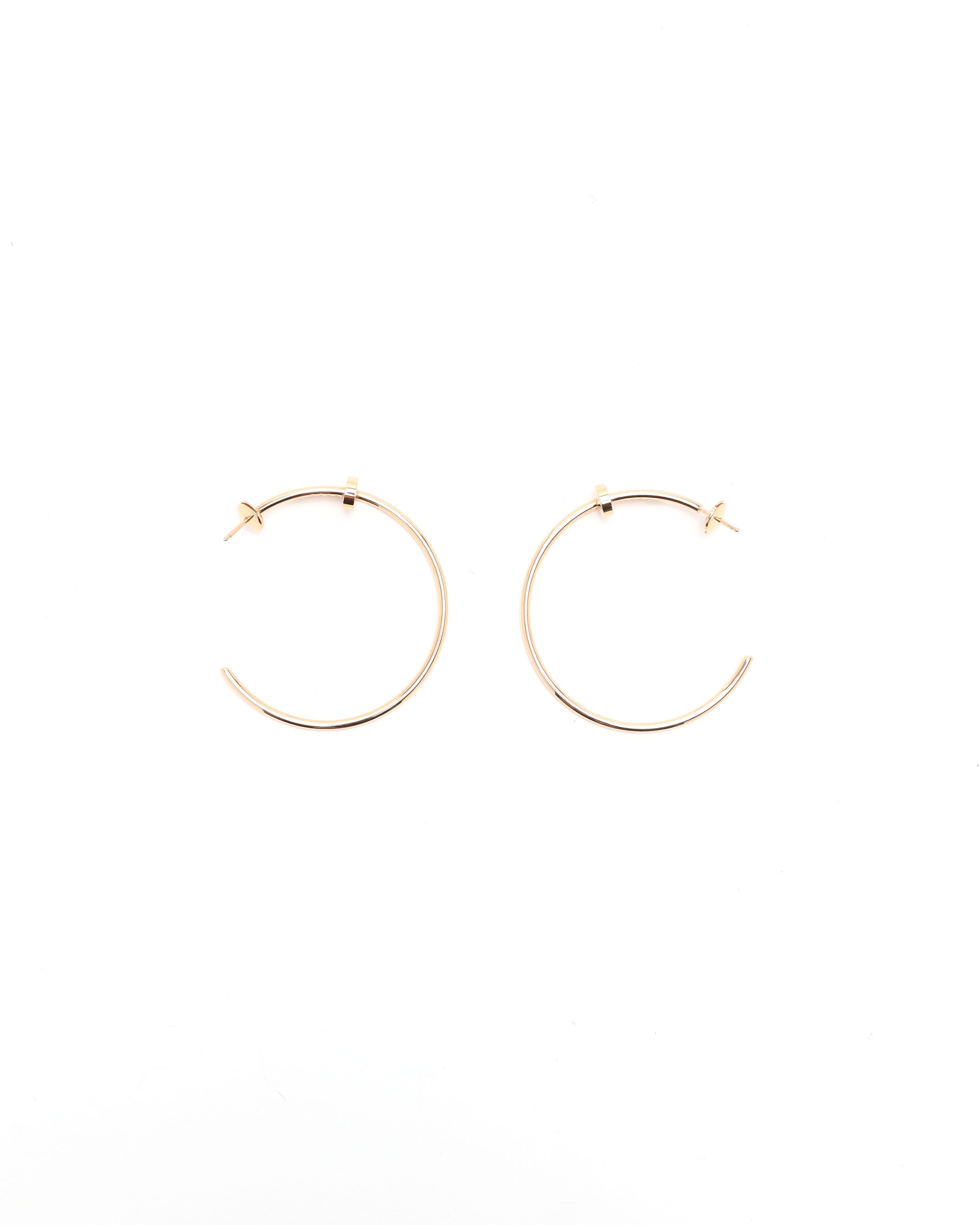Cartier Juste Un Clou Hoop Earrings, Large Model In Gold