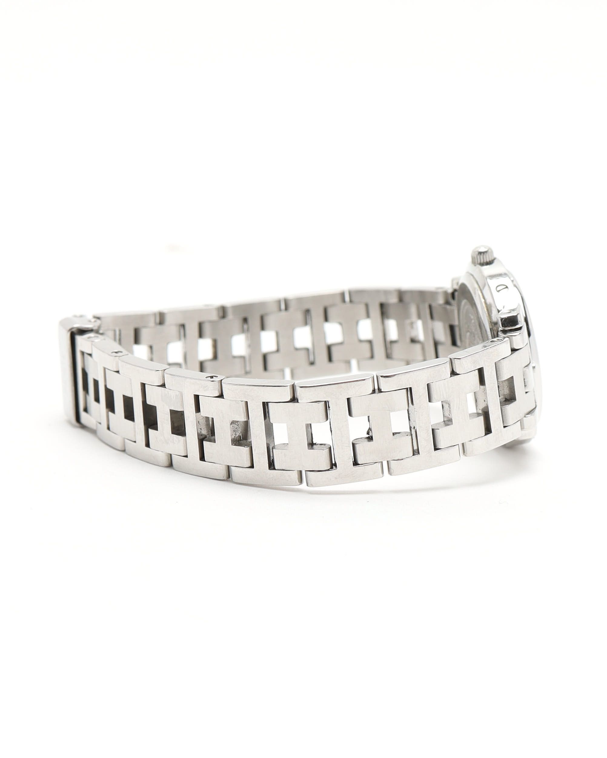 Pre-owned Hermes Hermès Clipper 24mm Full Set 2000 Watch In Pink