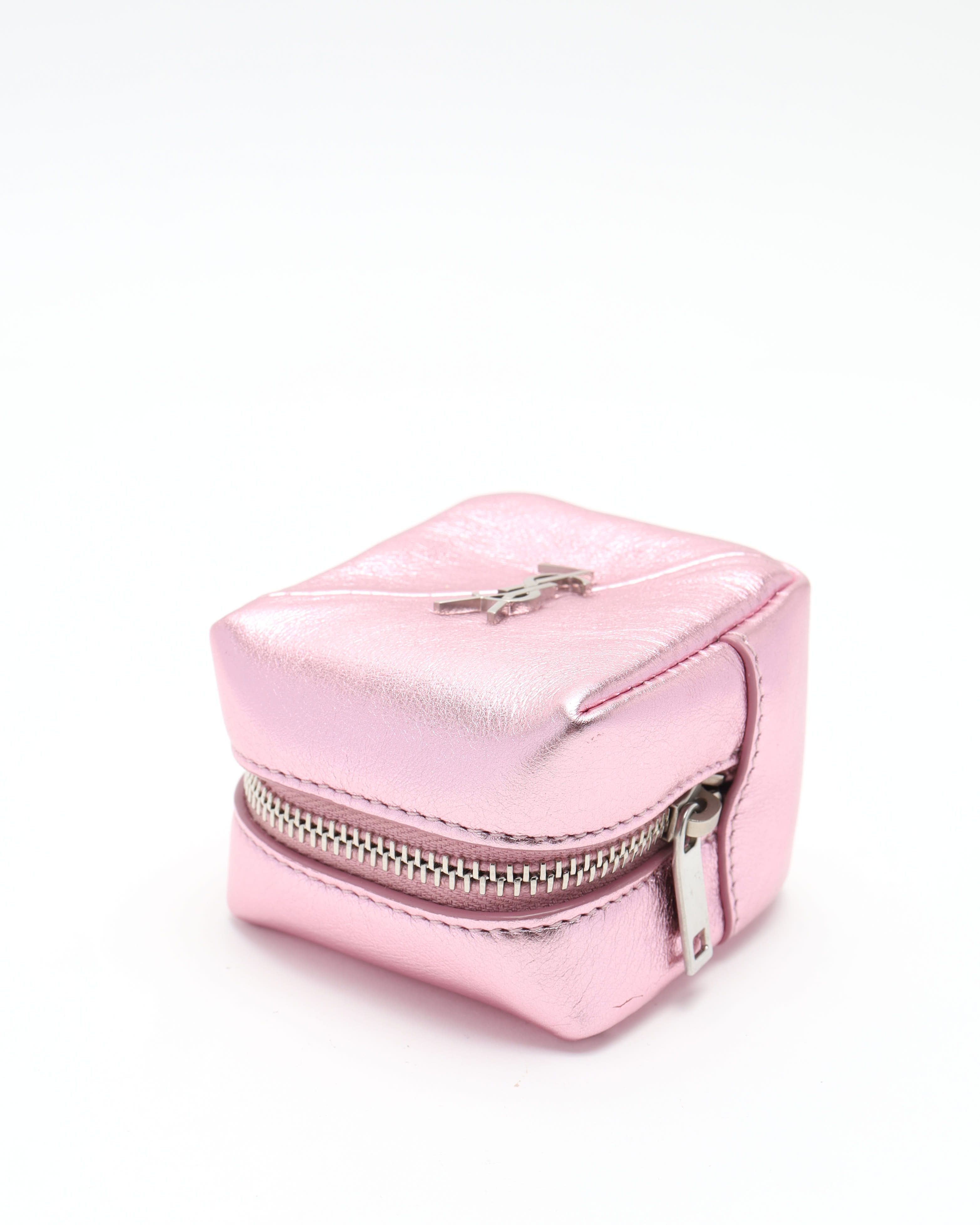 Saint Laurent Coin/key Purse In Pink