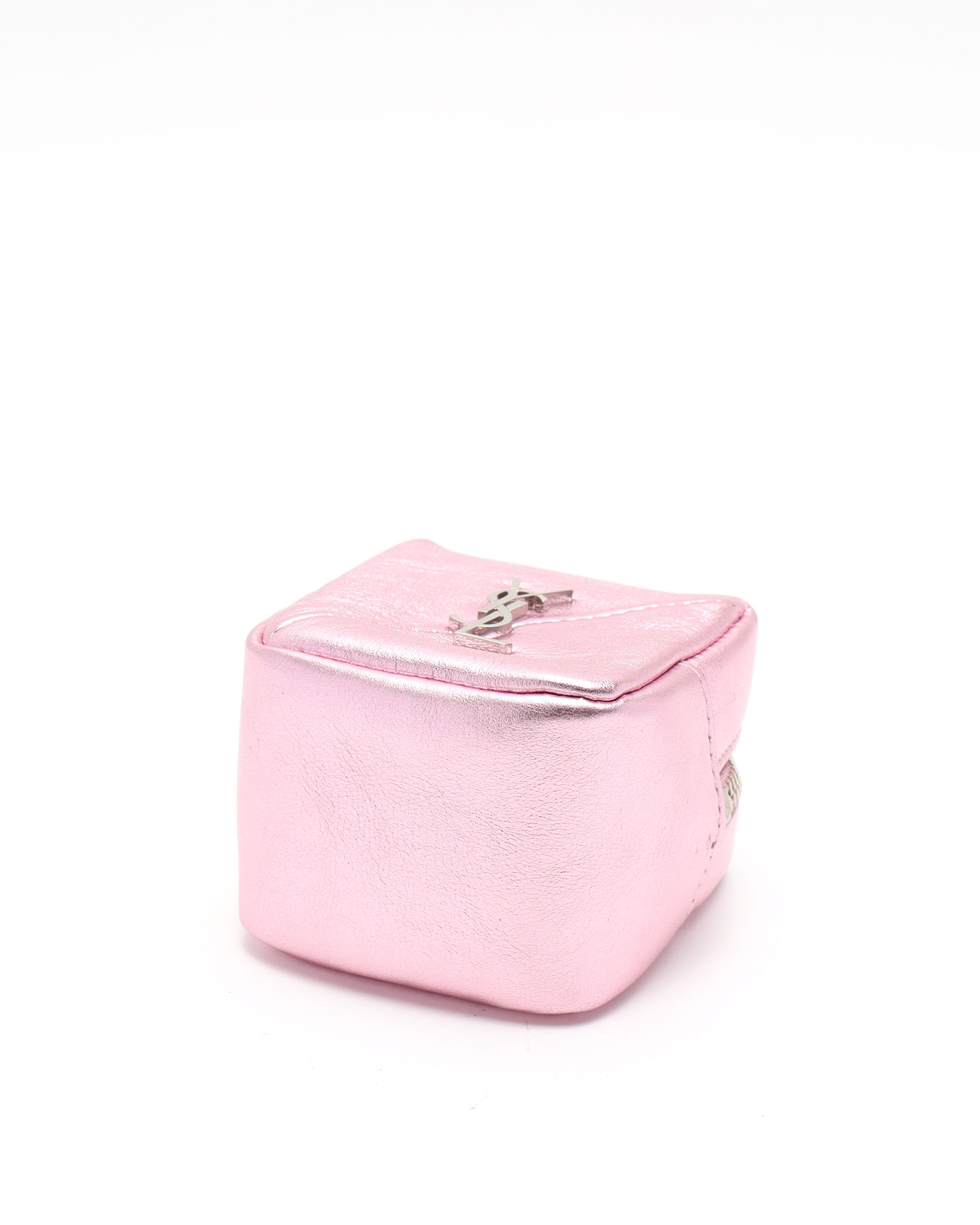 Saint Laurent Coin/key Purse In Pink