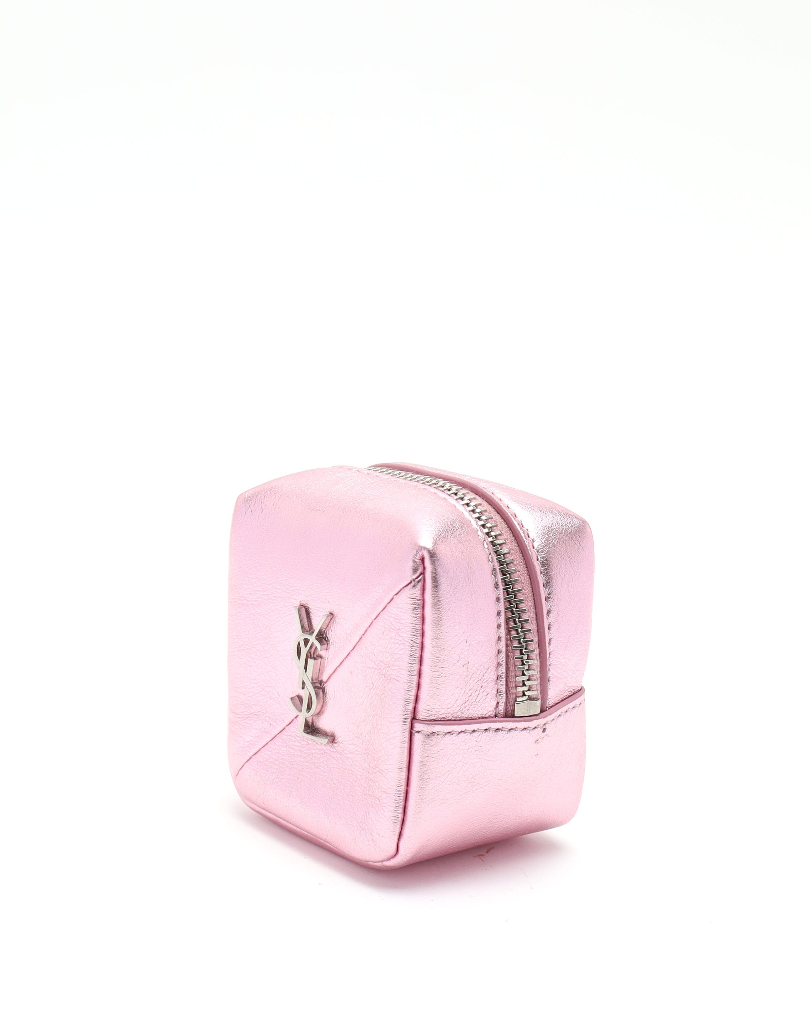 Saint Laurent Coin/key Purse In Pink