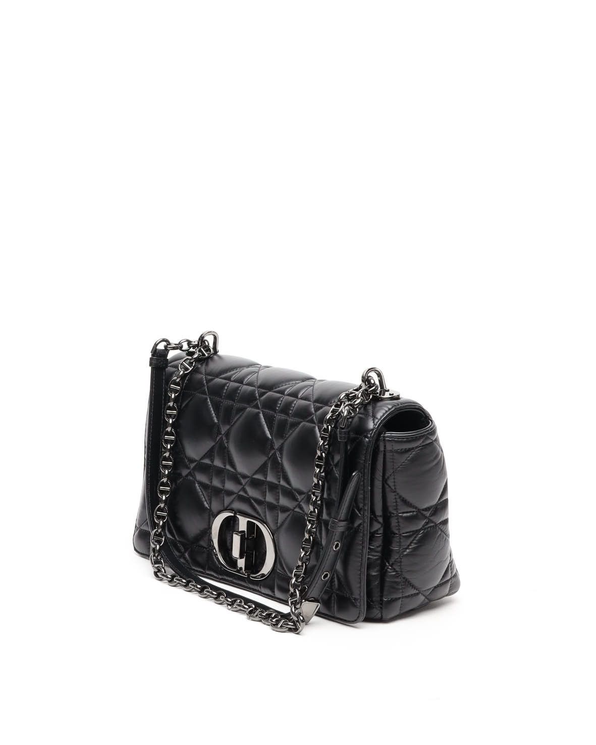 Dior Christian  Medium Caro Bag In Black
