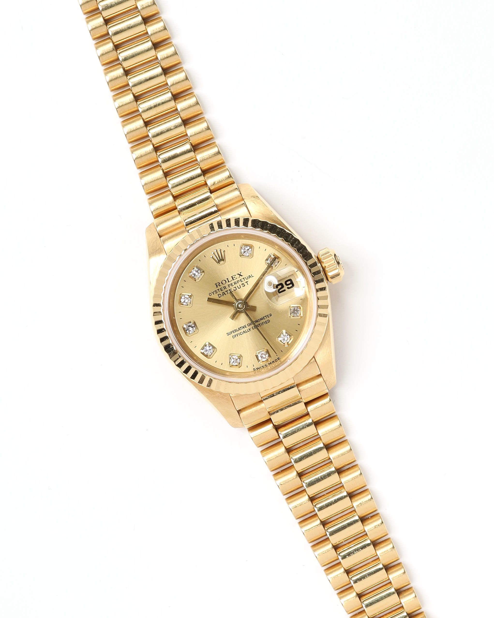 Rolex LadyDatejust 26mm Ref 69178 18k Gold 1995 Watch