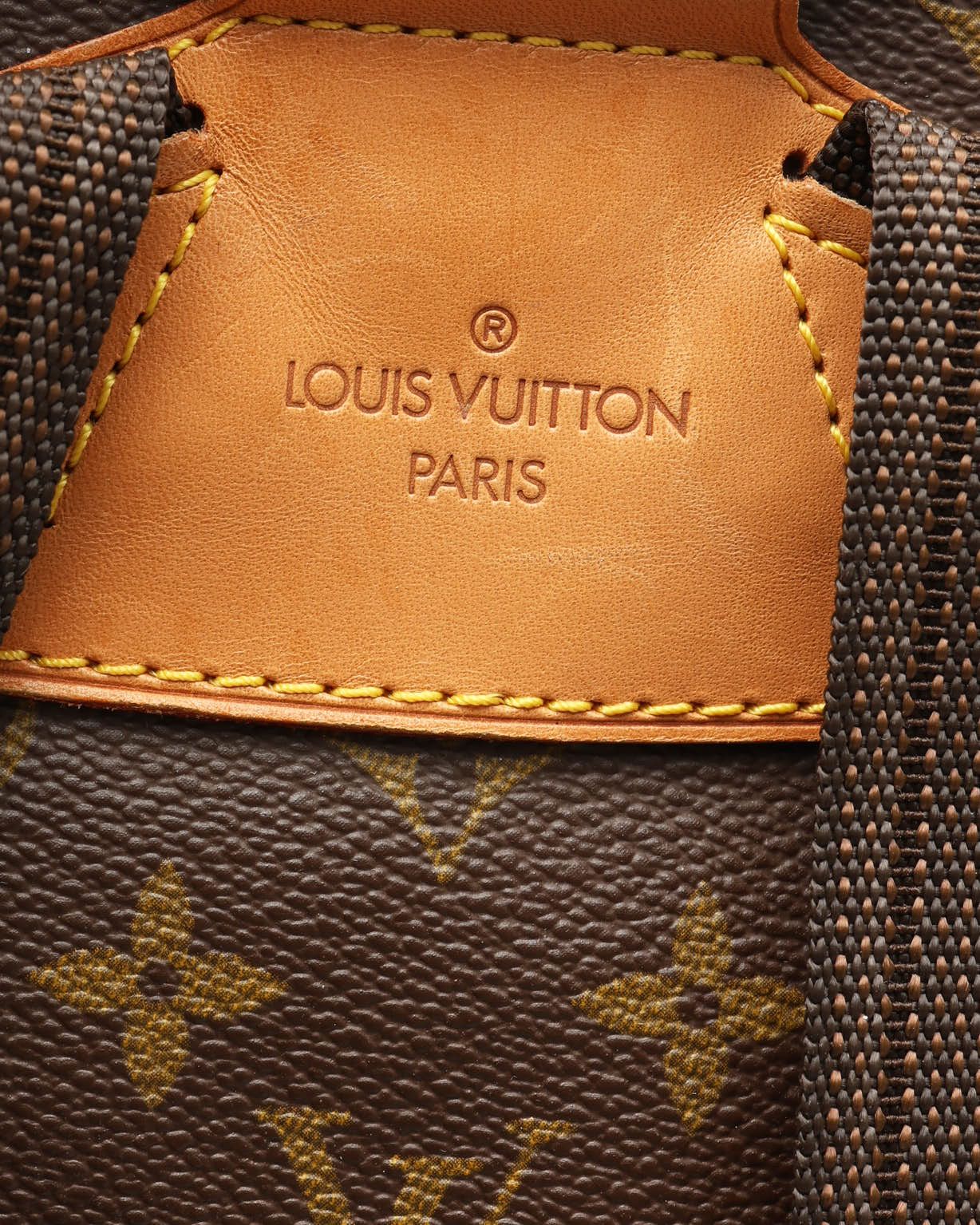 Pre-owned Louis Vuitton Monogram Montsouris Gm Backpack In Brown