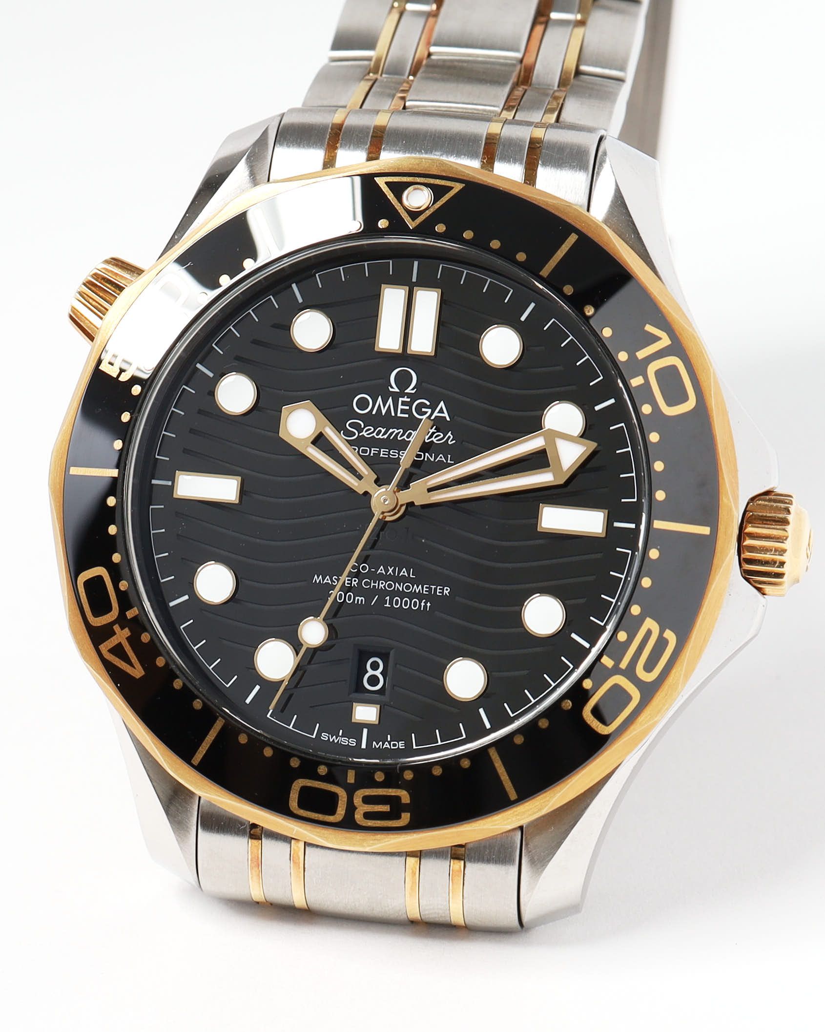 Omega Seamaster Diver 300 M 42mm Full Set 2022 Watch In Gold