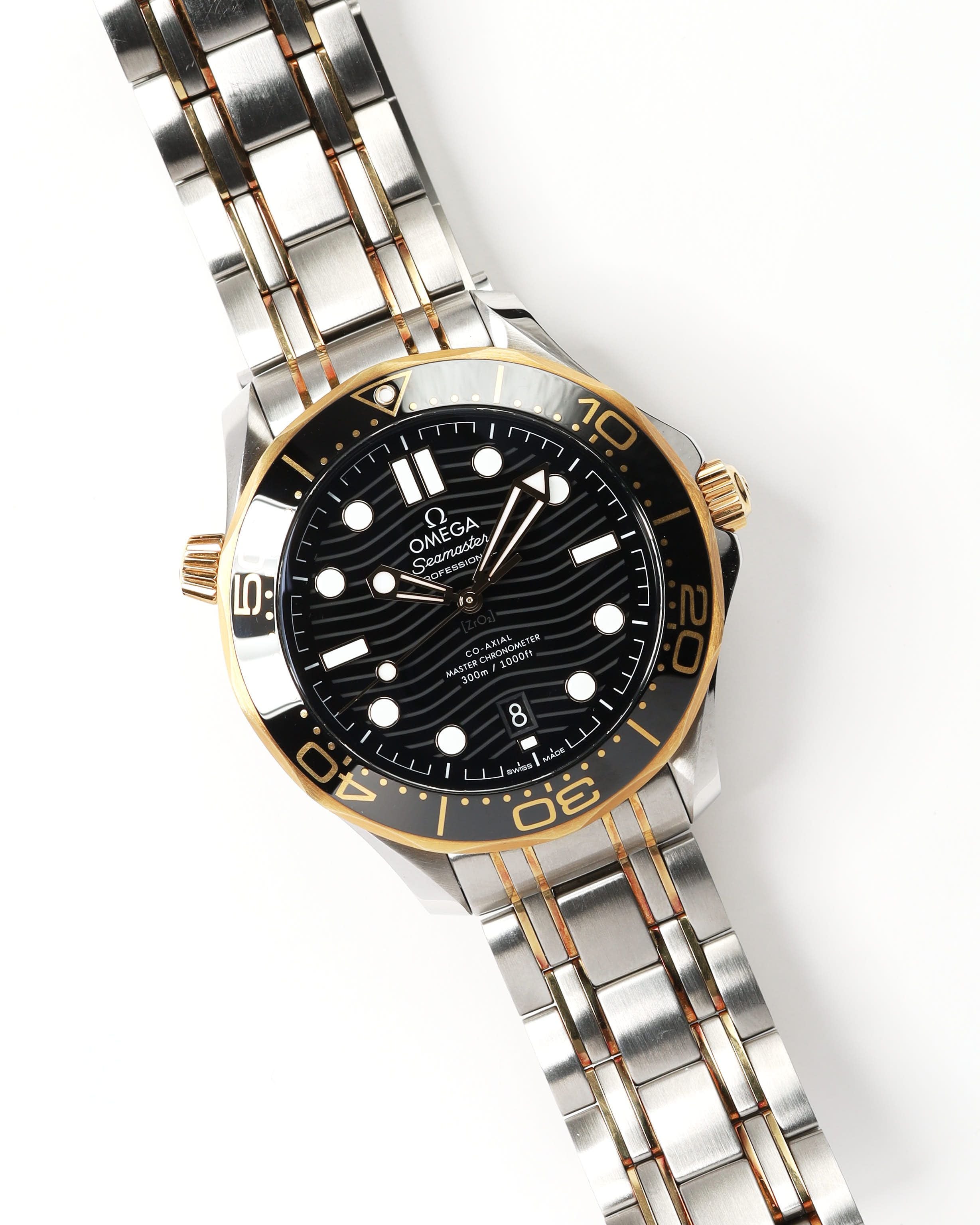 Omega Seamaster Diver 300 M 42mm Full Set 2022 Watch In Gold