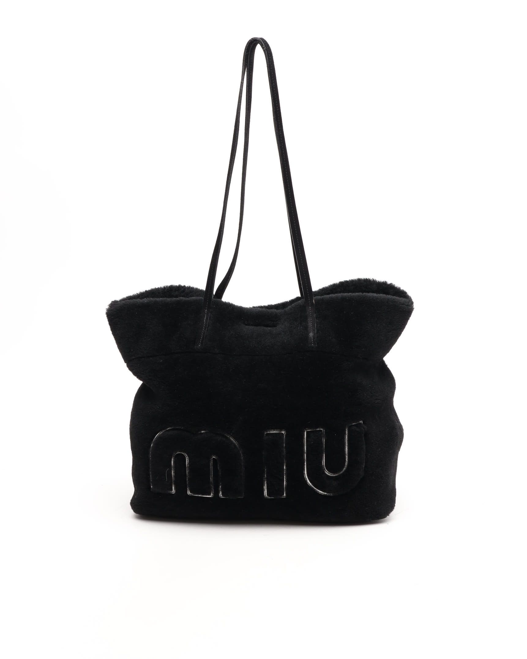 MIU MIU Shearling Tote Bag