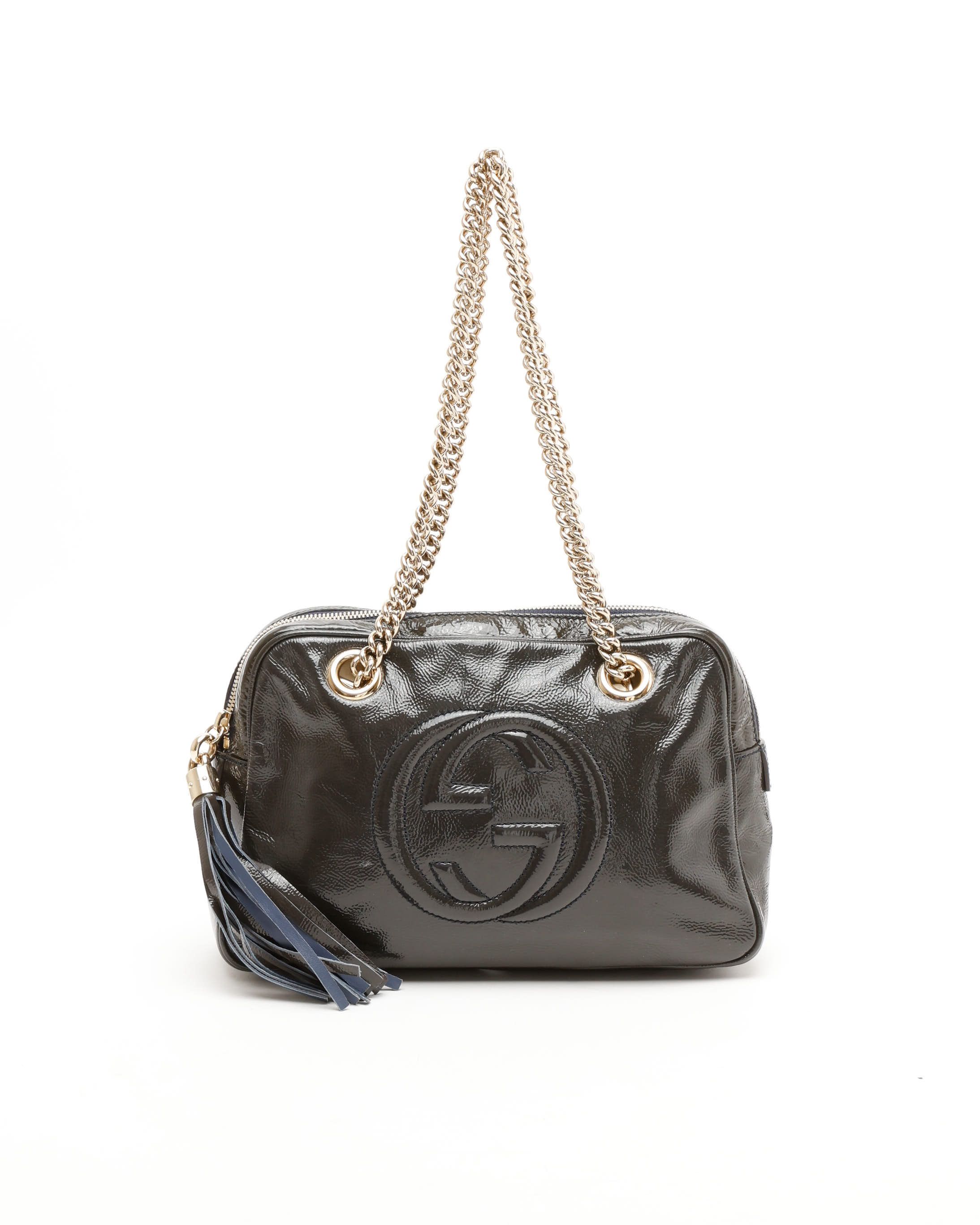 Gucci Patent Soho Chain Bag