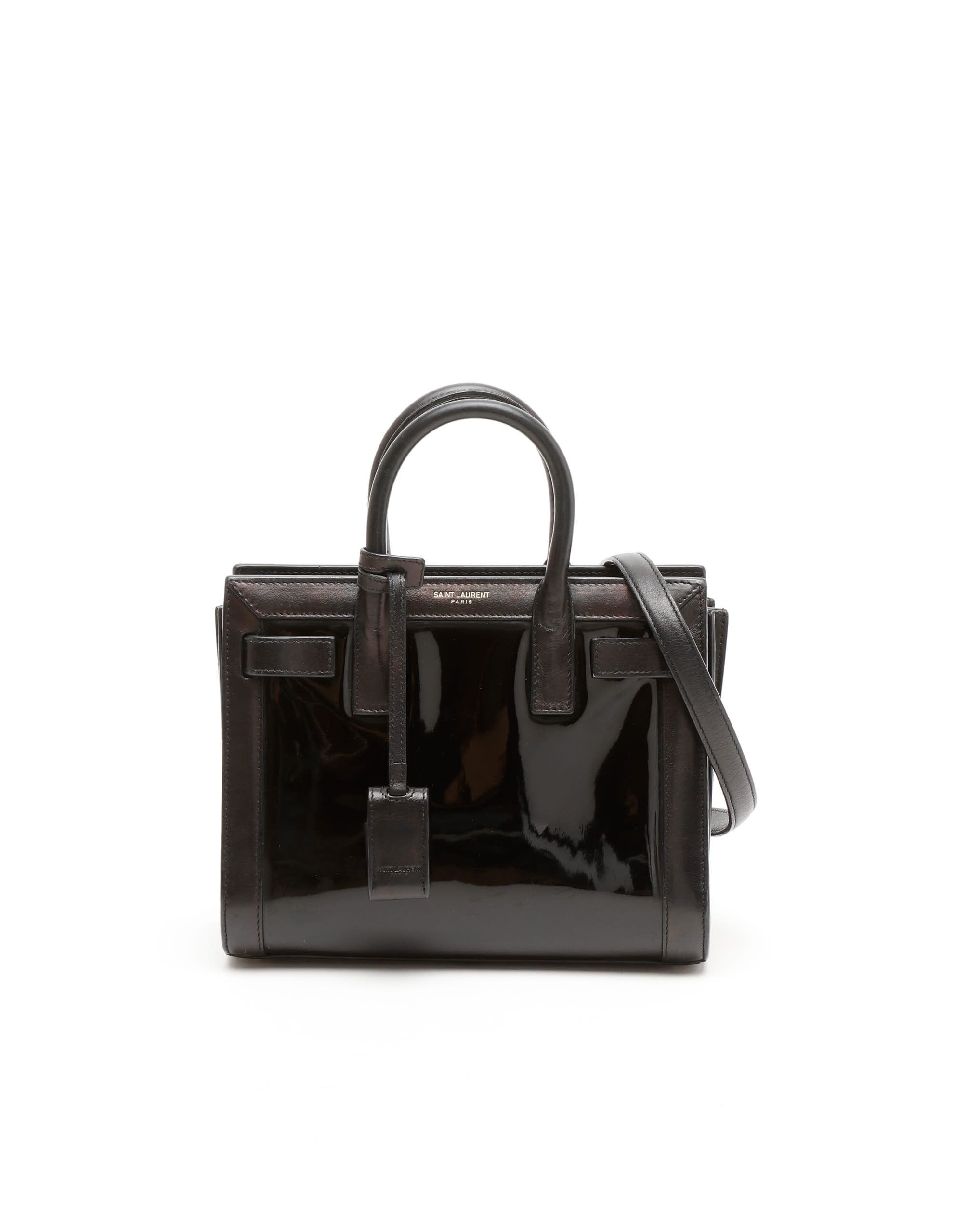Saint Laurent Patent Nano Sac De Jour Bag