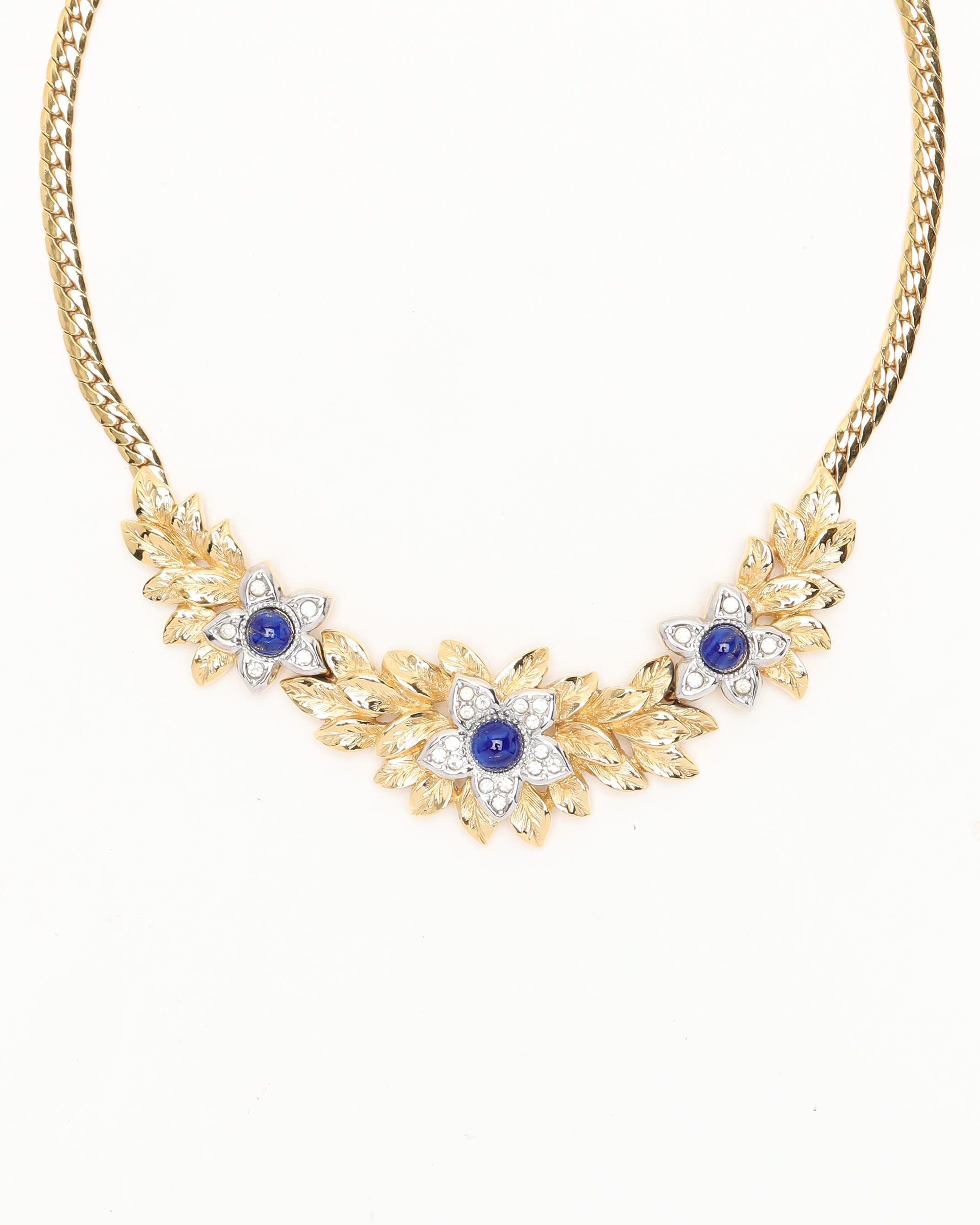 Burberry Flowers Rhinestone Necklace